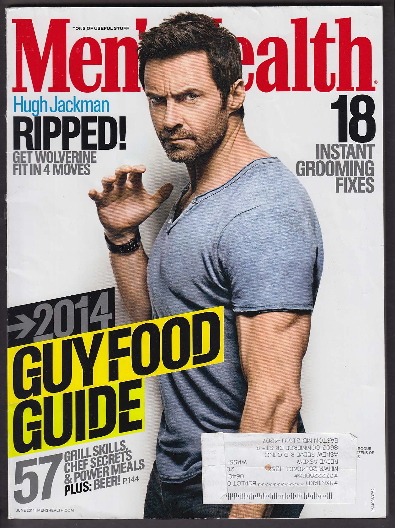 Image for MEN'S HEALTH Hugh Jackman Gabrielle Union Tim McGraw ++ 6 2014