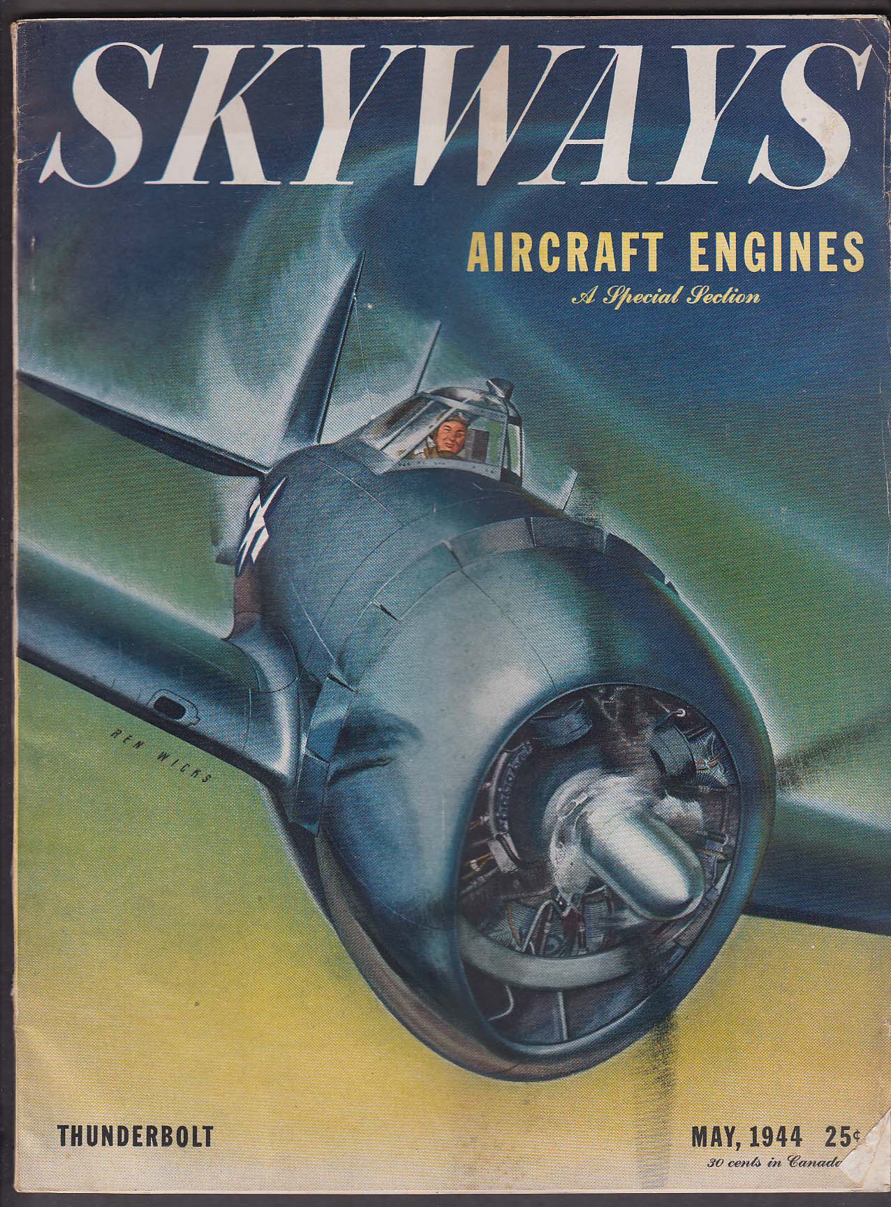 Image for SKYWAYS Aircraft Enignes B-25 Mitchell AAF Redistribution Center ++ 5 1944