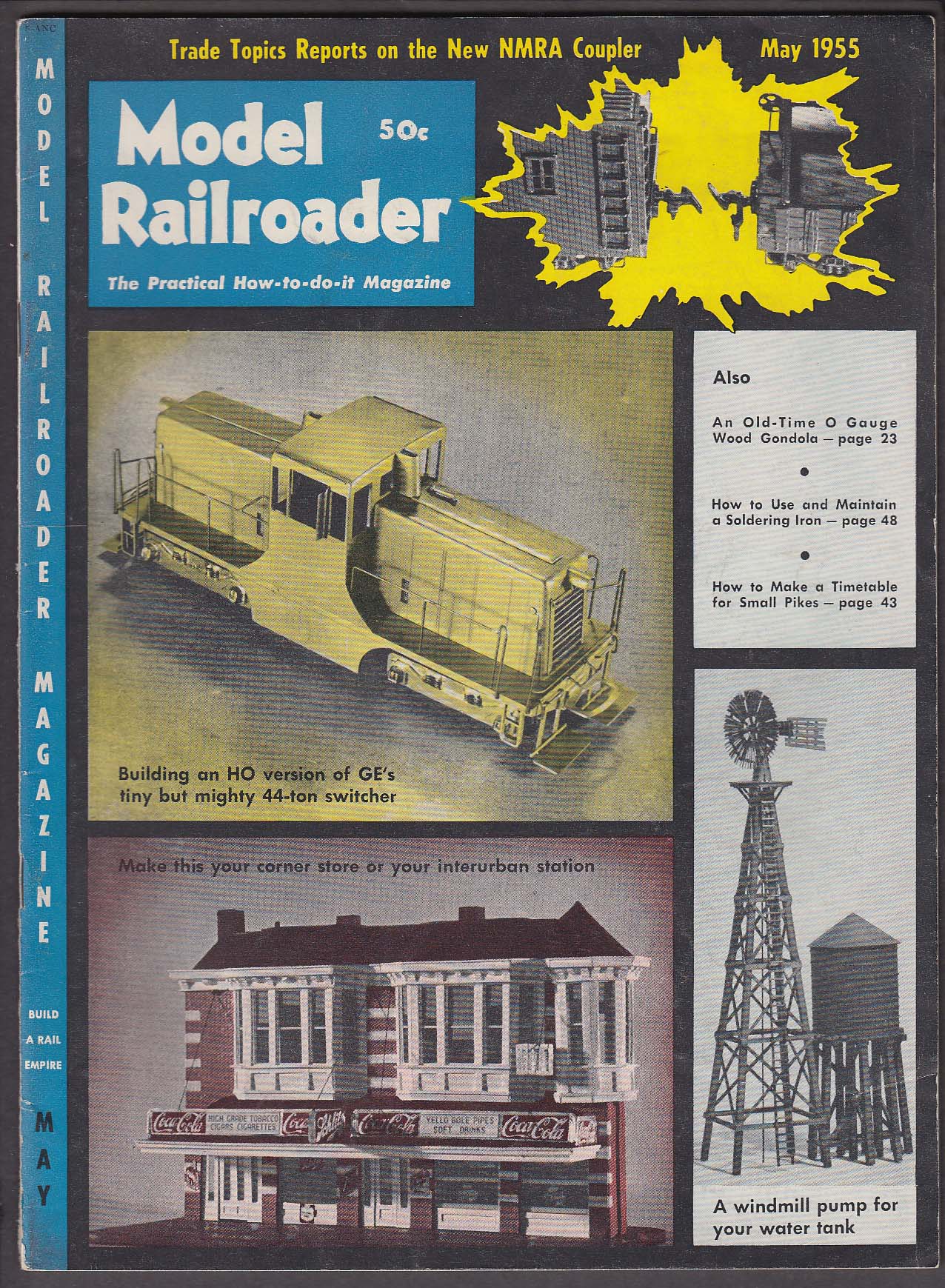 Image for MODEL RAILROADER General Electric Diesel 44 O Gauge Gondola HO NMRA ++ 5 1955