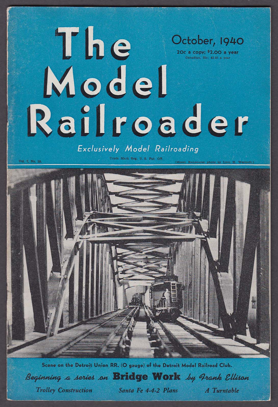Image for MODEL RAILROADER O Gauge Interurban Steam 400 AT&SF Atlantic ++ 10 1940