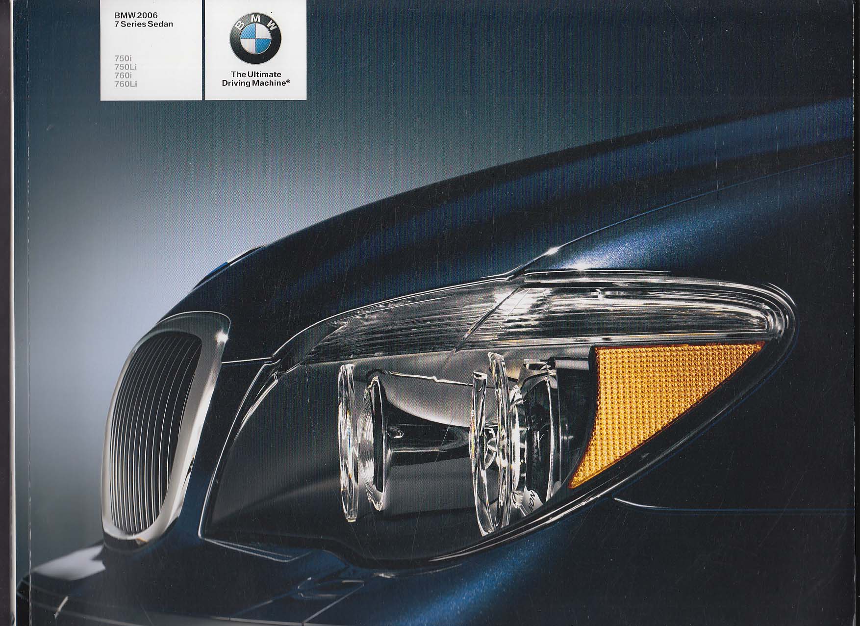 Image for 2006 BMW 7 Series Sedan sales brochure catalog 750i 750Li 760i 760Li