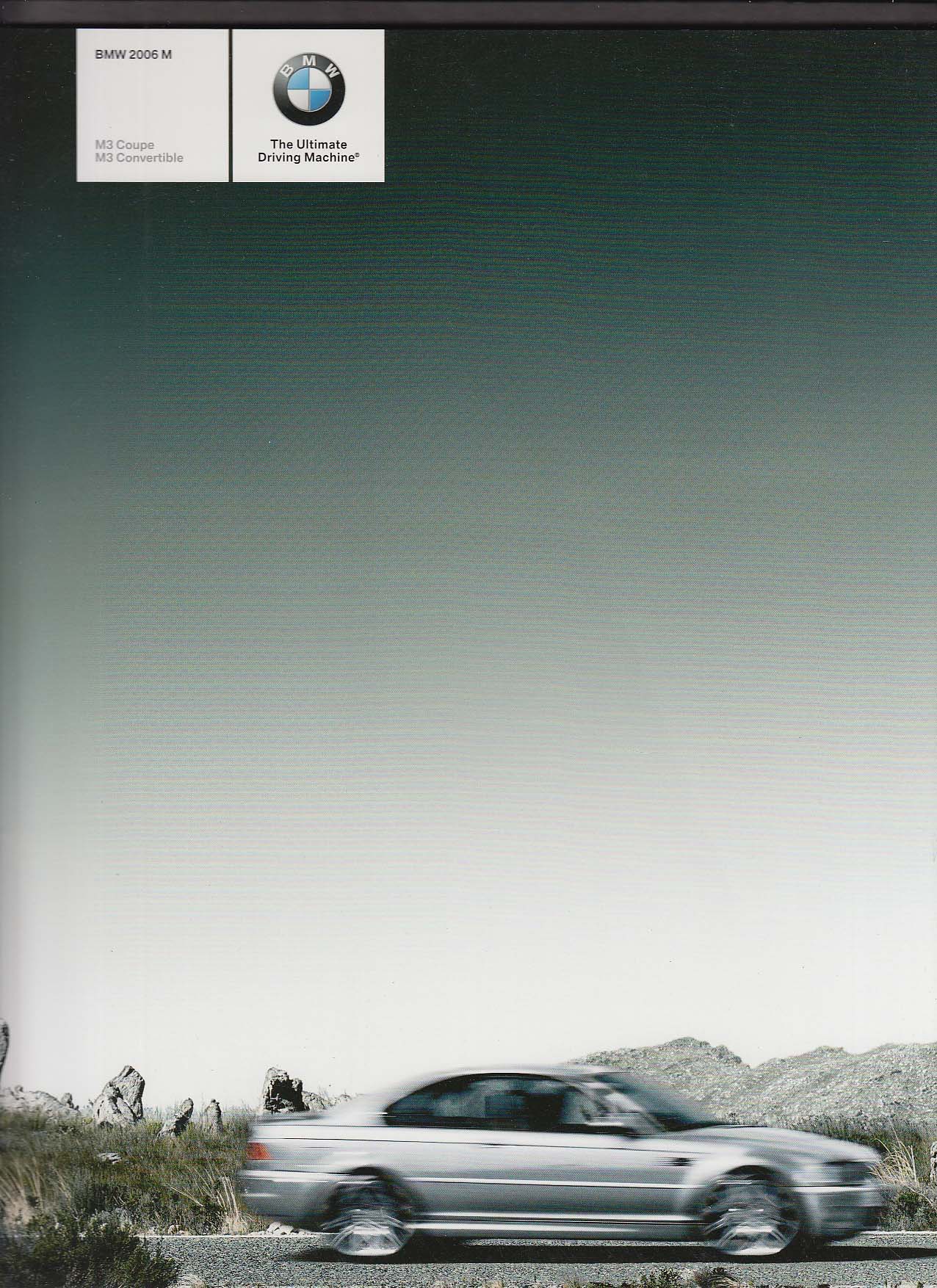 Image for 2006 BMW M M3 Coupe & Convertible sales brochure catalog