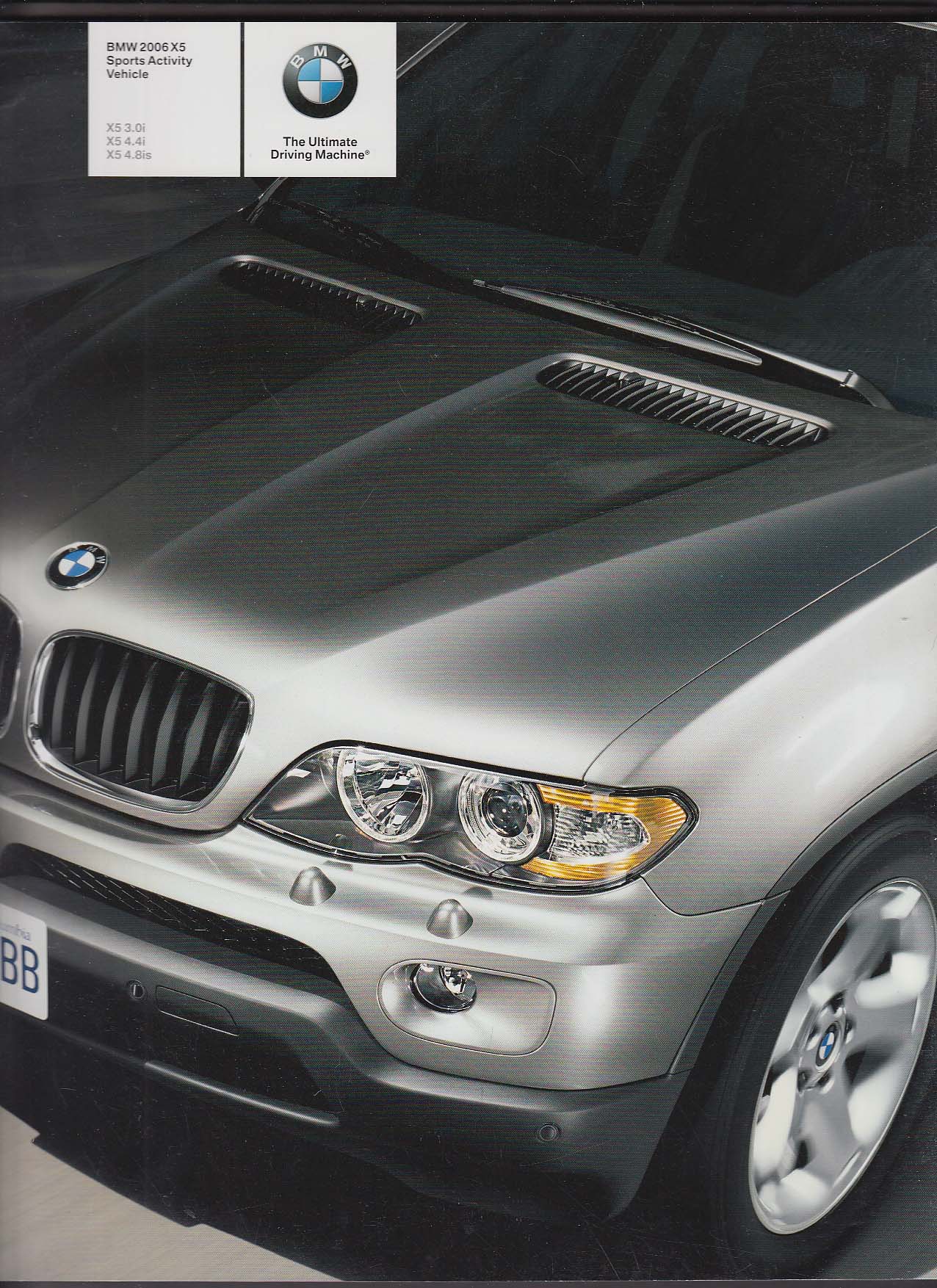 Image for 2006 BMW X5 Sports Activity Vehicle sales brochure catalog 3.0i 4.4i 4.8is