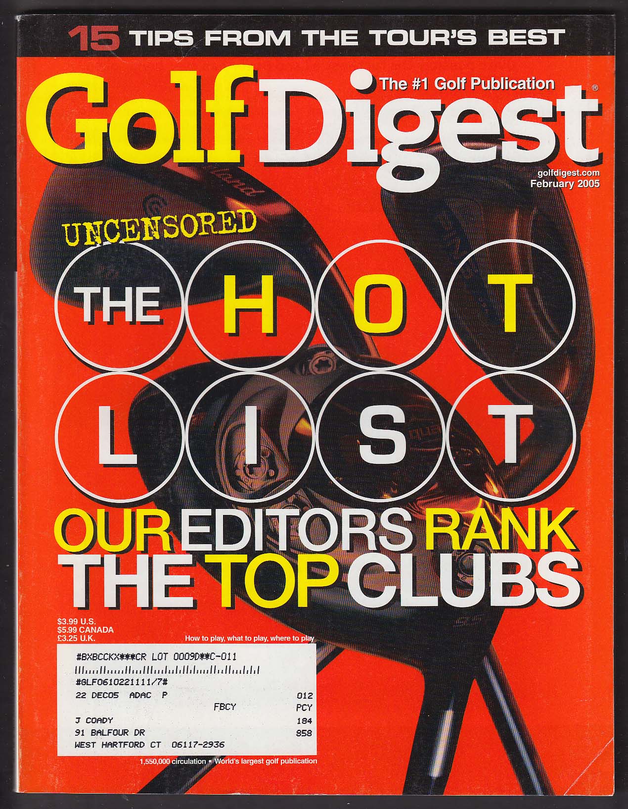 Image for GOLF DIGEST Annika Sorenstam Curtis Strange + 2 2005