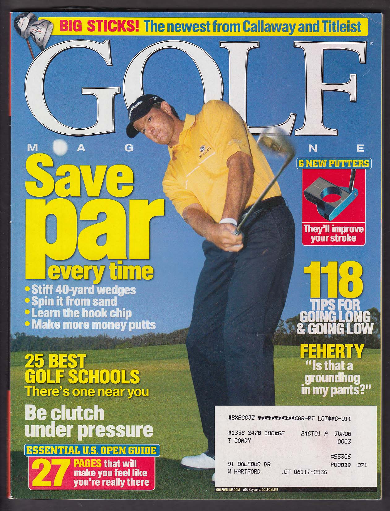 Image for GOLF Retief Goosen Spencer Levin David Toms KJ Choi + 6 2005
