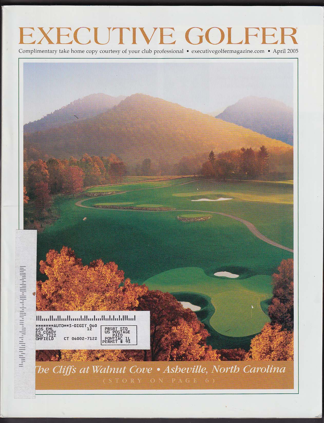 Image for EXECUTIVE GOLFER Walnut Cove Donald Trump Ken Venturi ++ 4 2005