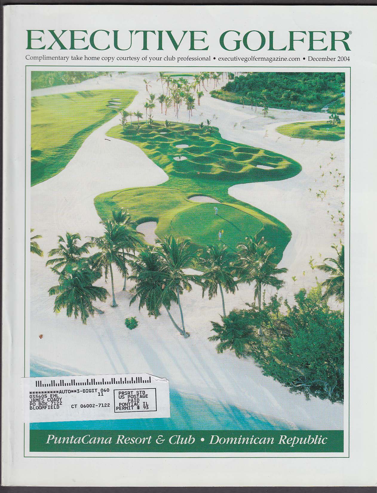 Image for EXECUTIVE GOLFER PuntaCana Dominican Republic Papagayo Kyle McCarthy + 12 2004