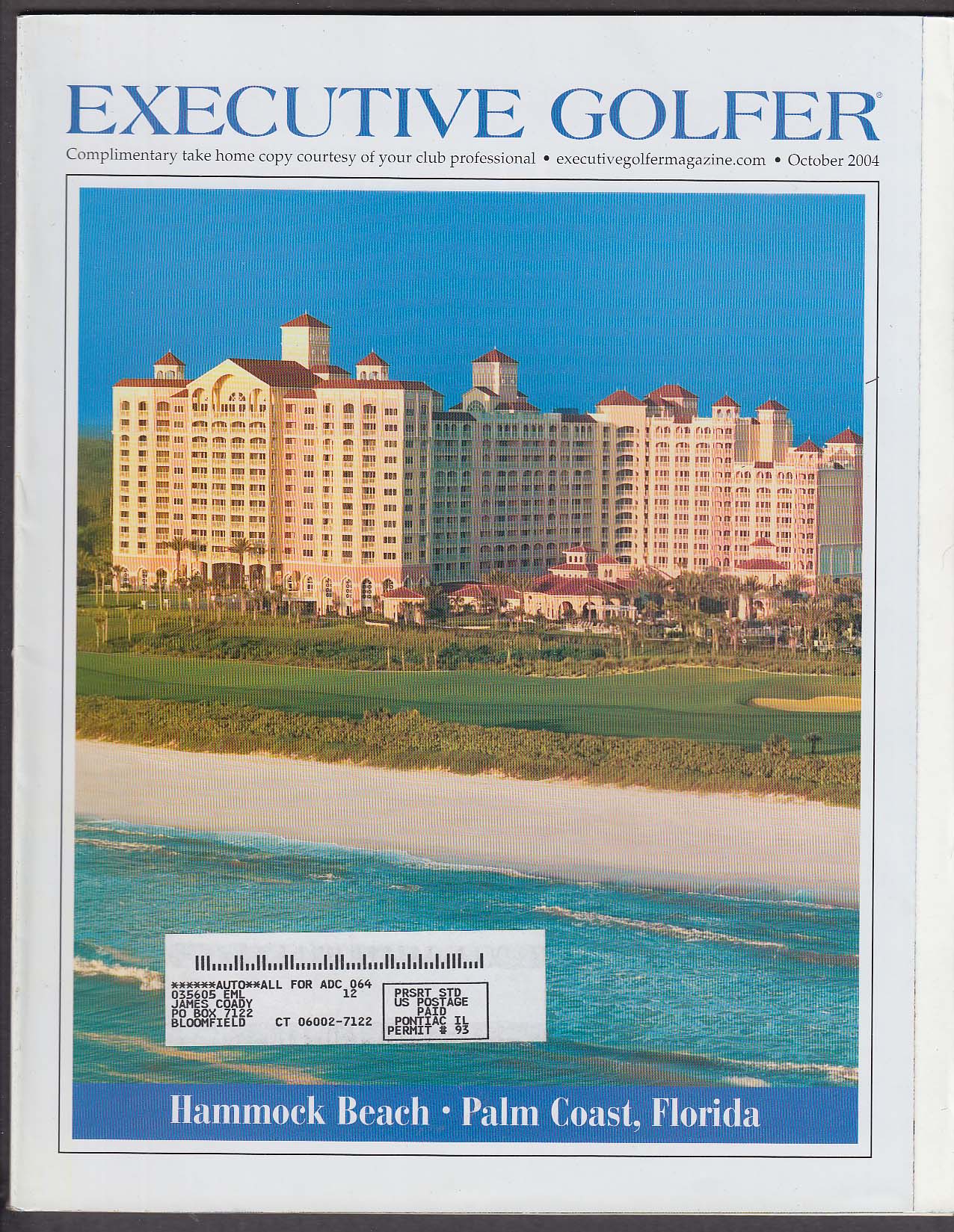 Image for EXECUTIVE GOLFER Hammock Beach Palm Coast FL Puntacana Lake Keowee + 10 2004