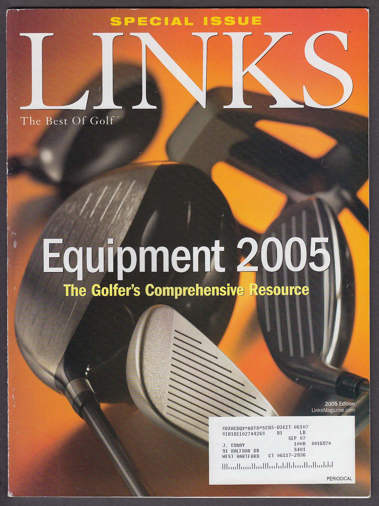 Image for LINKS Special Issue: Equipment 2005 Edition Aldila Bridgestone Cobra MacGregor +