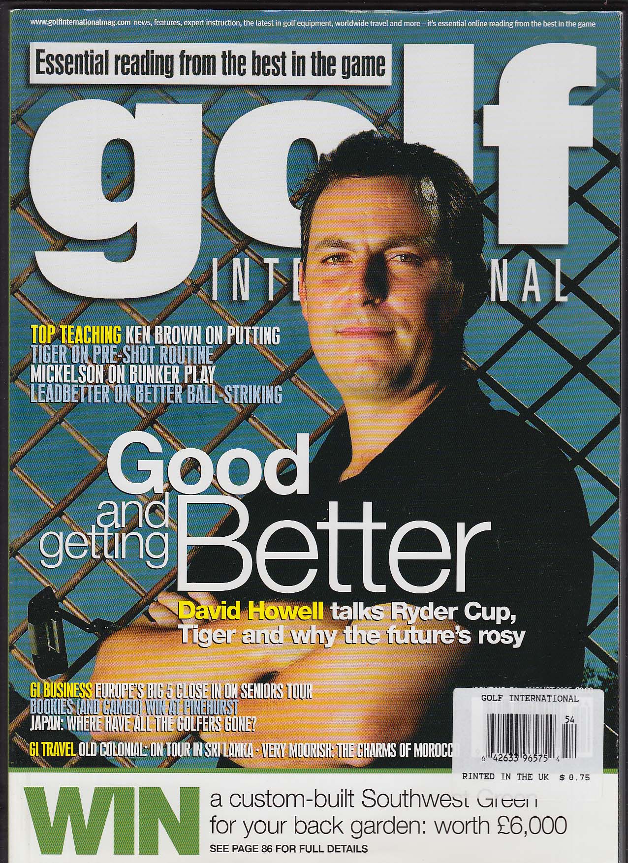 Image for GOLF INTERNATIONAL David Howell Phil Mickelson Michael Campbell + 8 2005