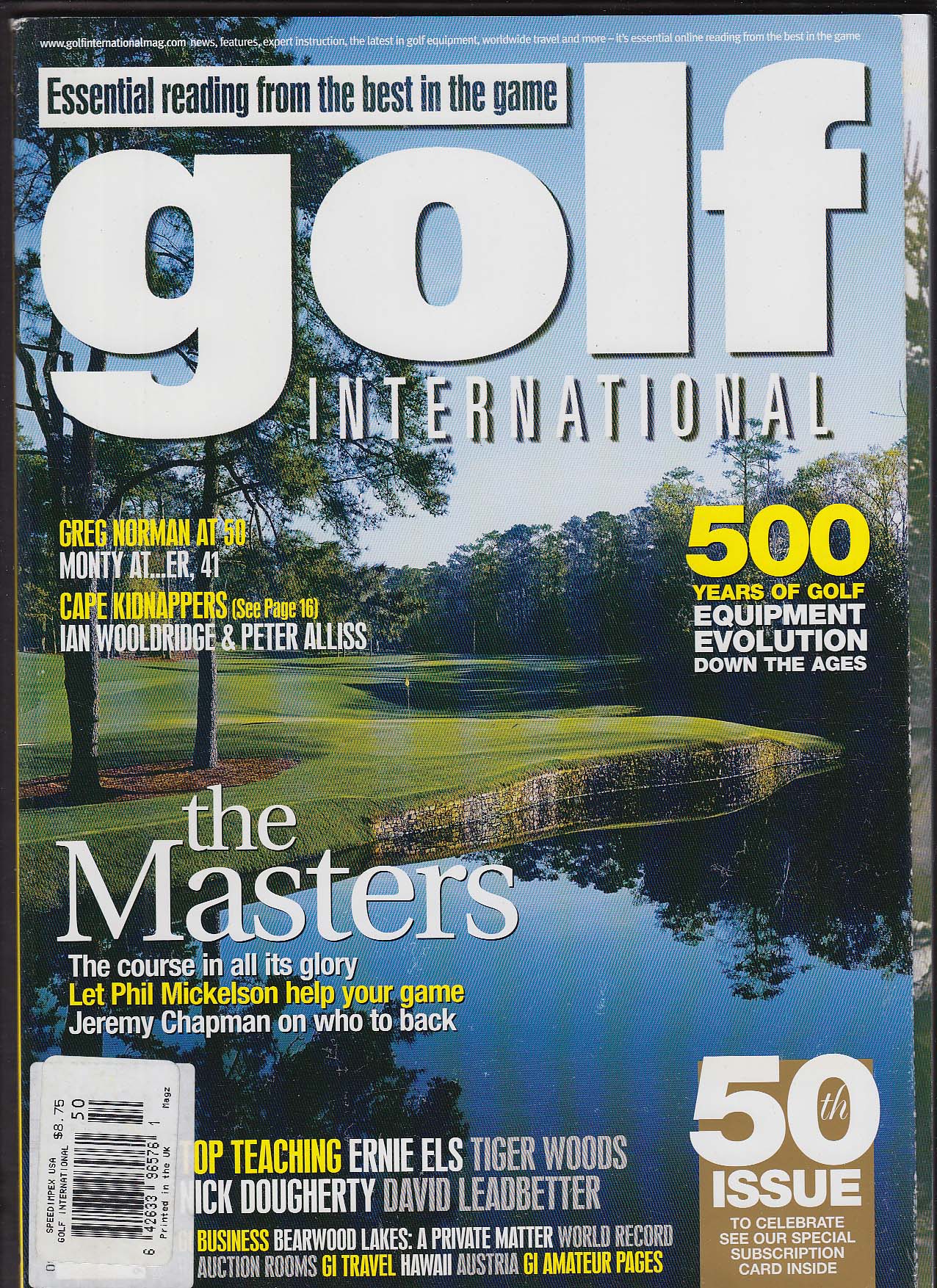 Image for GOLF INTERNATIONAL Phil Mickelson Jeremy Chapman Ian Woolridge ++ 4 2005