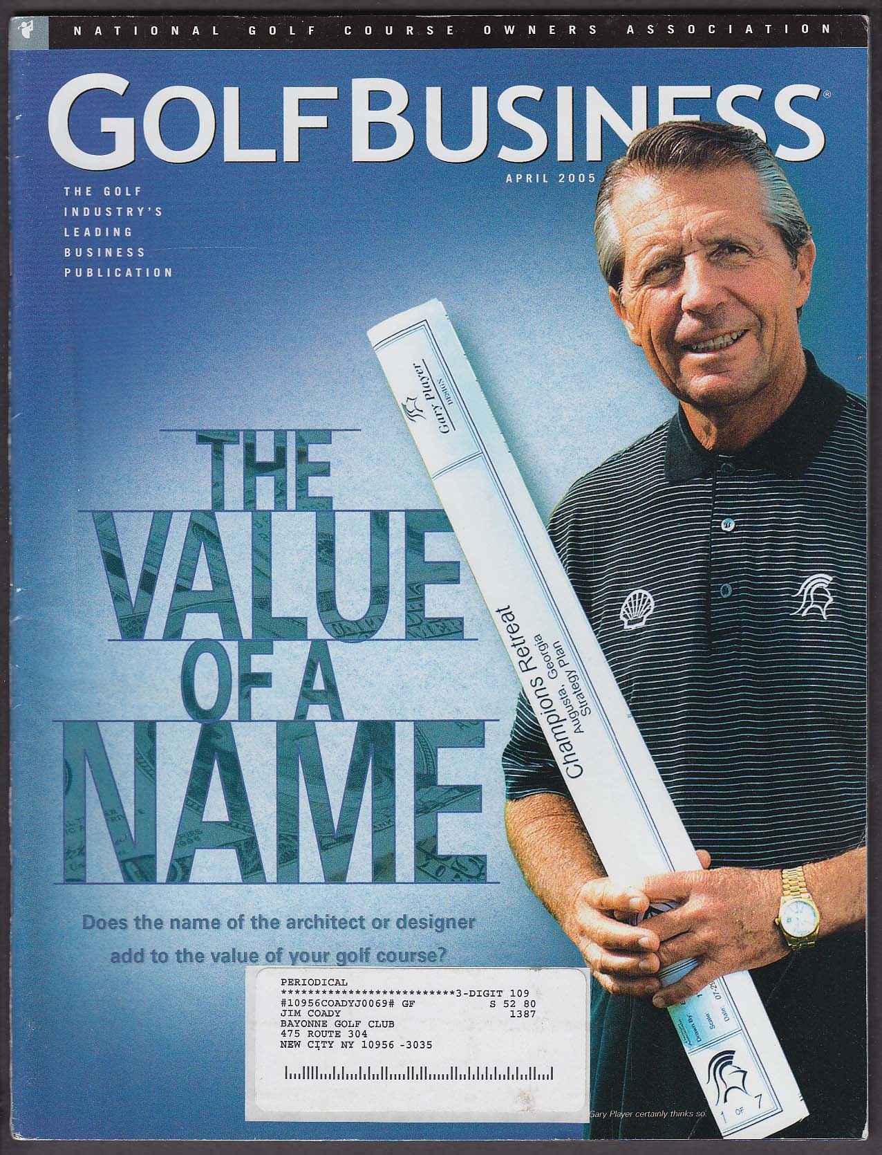 Image for GOLF BUSINESS Gary Player PGA Show Methyl Bromide + 4 2005