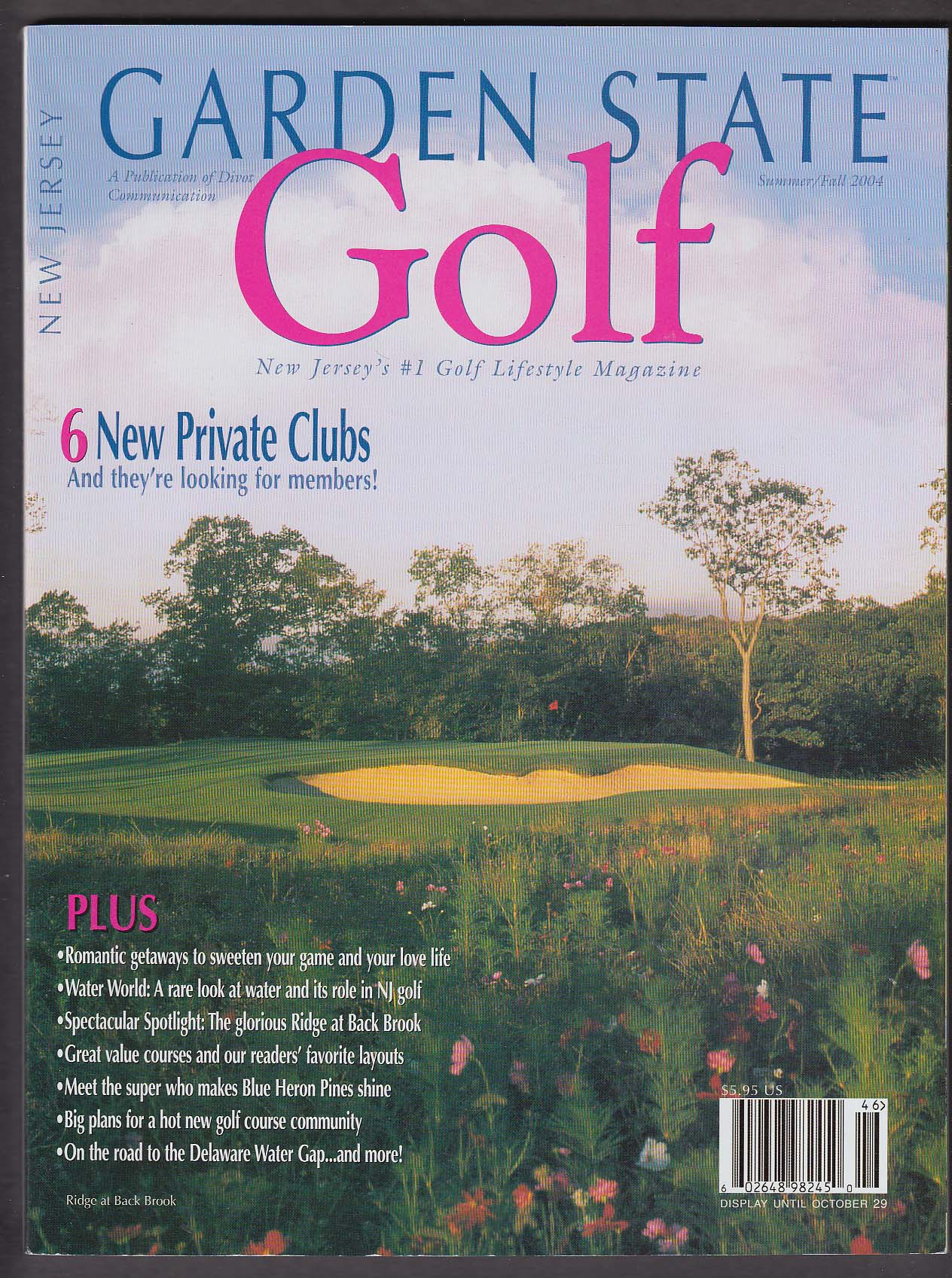Image for GARDEN STATE GOLF Back Brook Blue Heron Pines Jacobson Bergen + Summer-Fall 2004