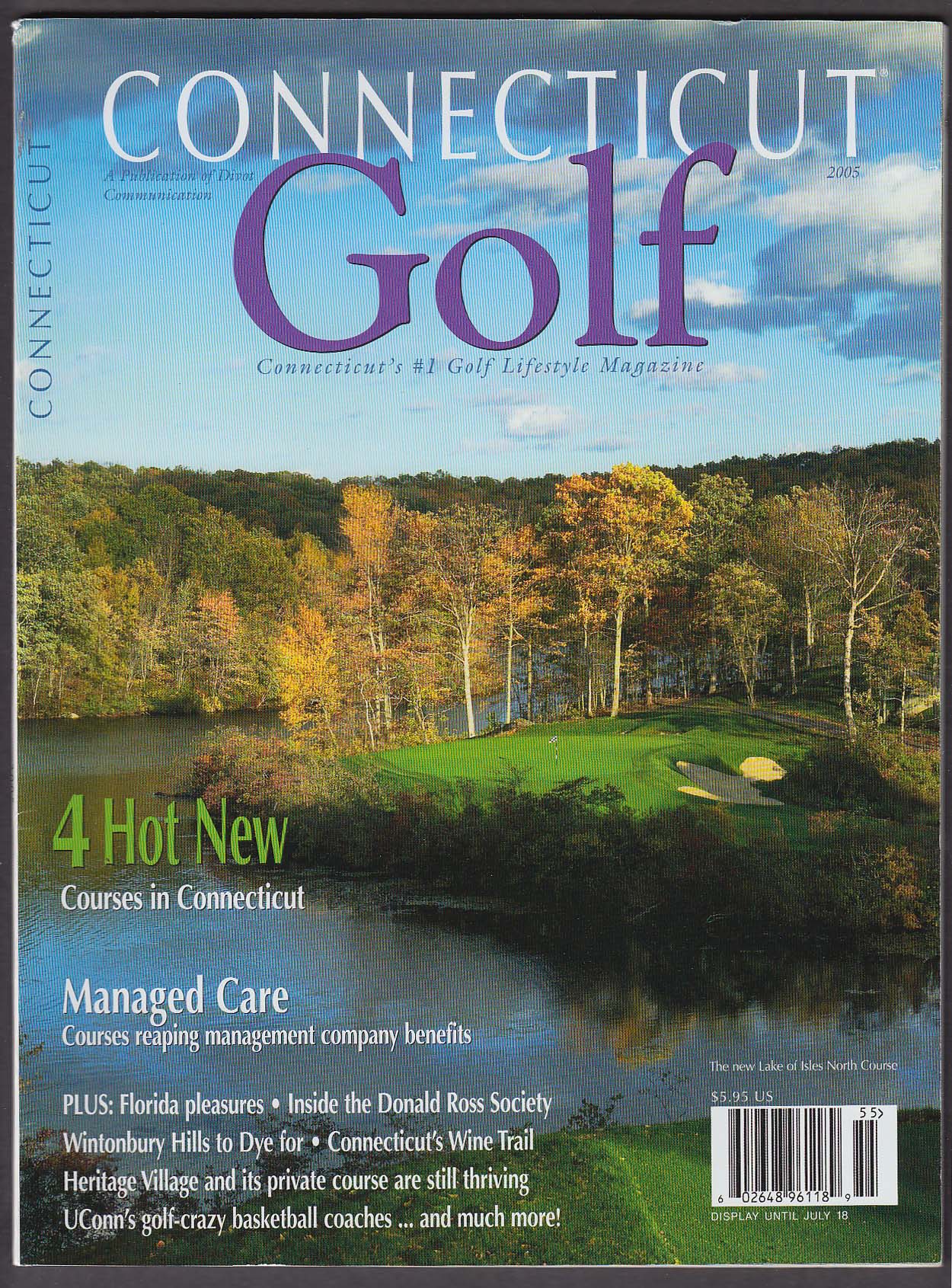 Image for CONNECTICUT GOLF Fox Hopyard Wintonbury Hills Jim Calhoun Geno Auriemma + 2005