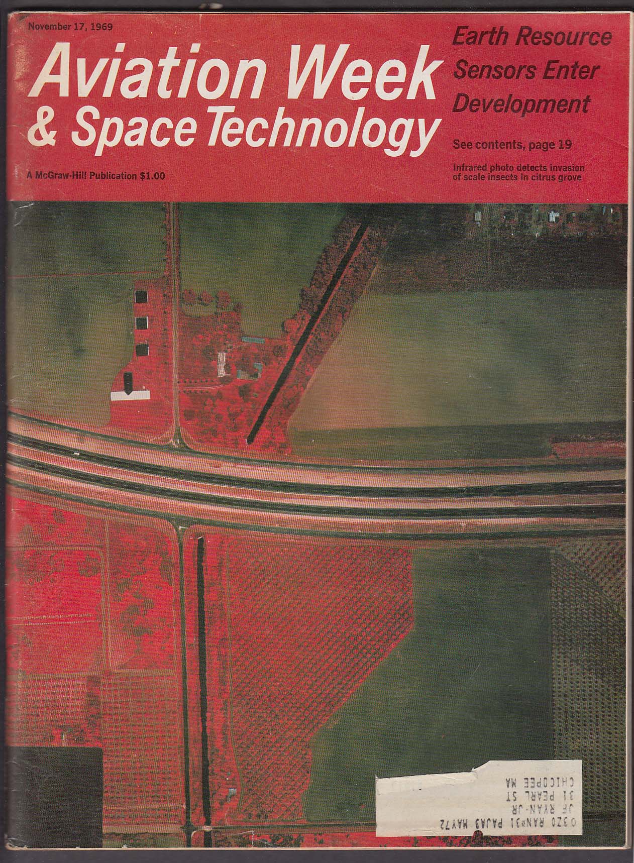 Image for AVIATION WEEK & Space Technology JT9D OV-10A L-1011 747 ++ 11/17 1969