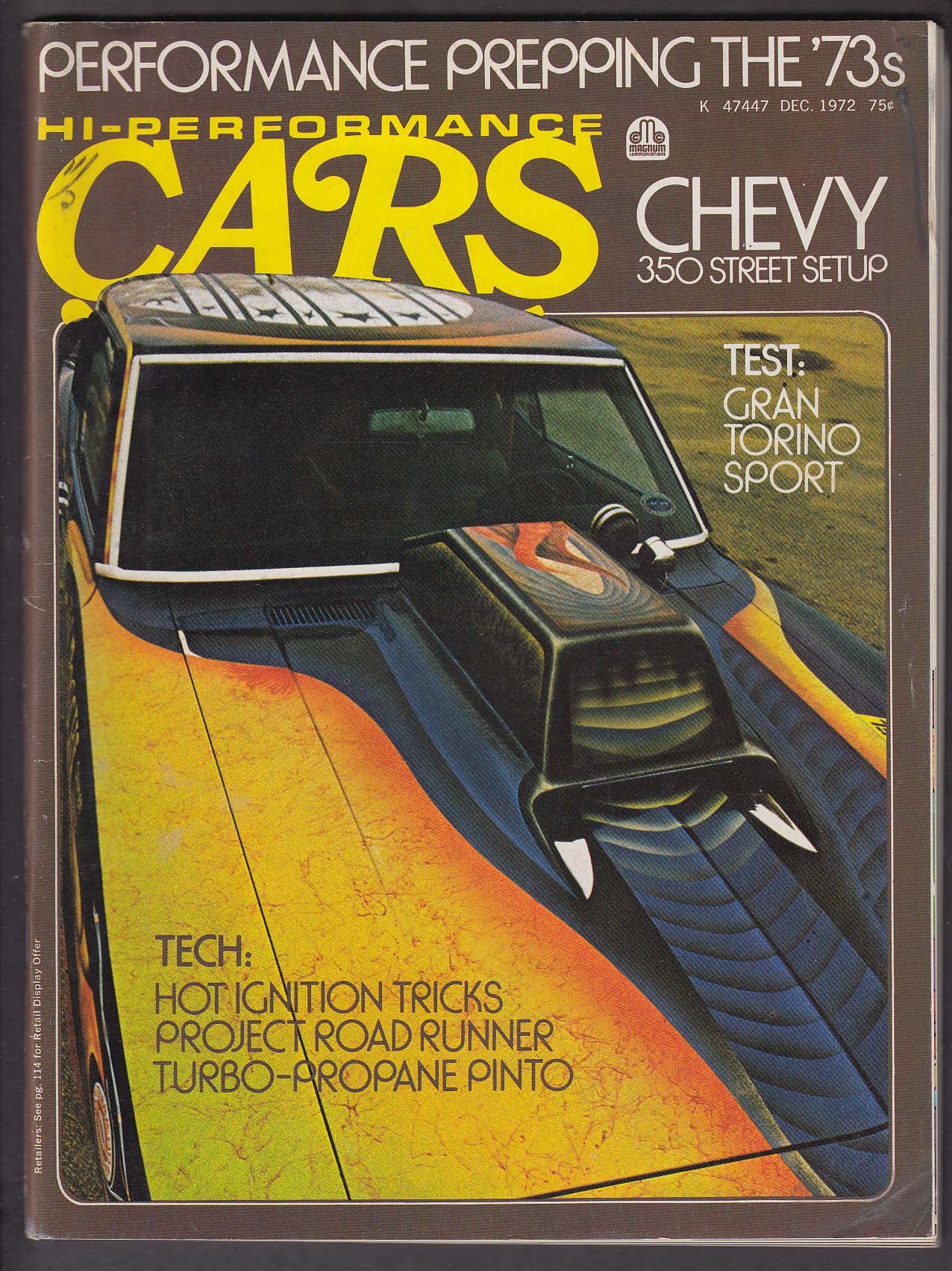 Image for HI-PERFORMANCE CARS Gran Torino Sport road test Chevy 350 12 1972