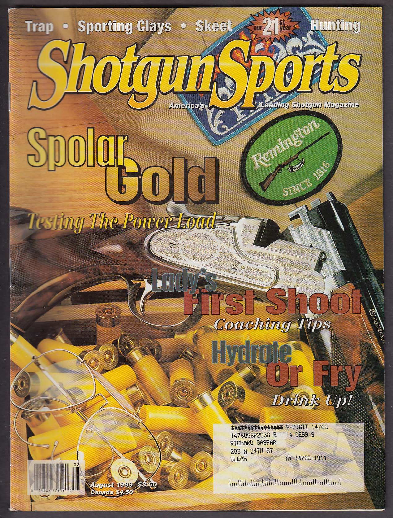 Image for SHOTGUN SPORTS Remington Nitro 27 John M Browning ++ 8 1999