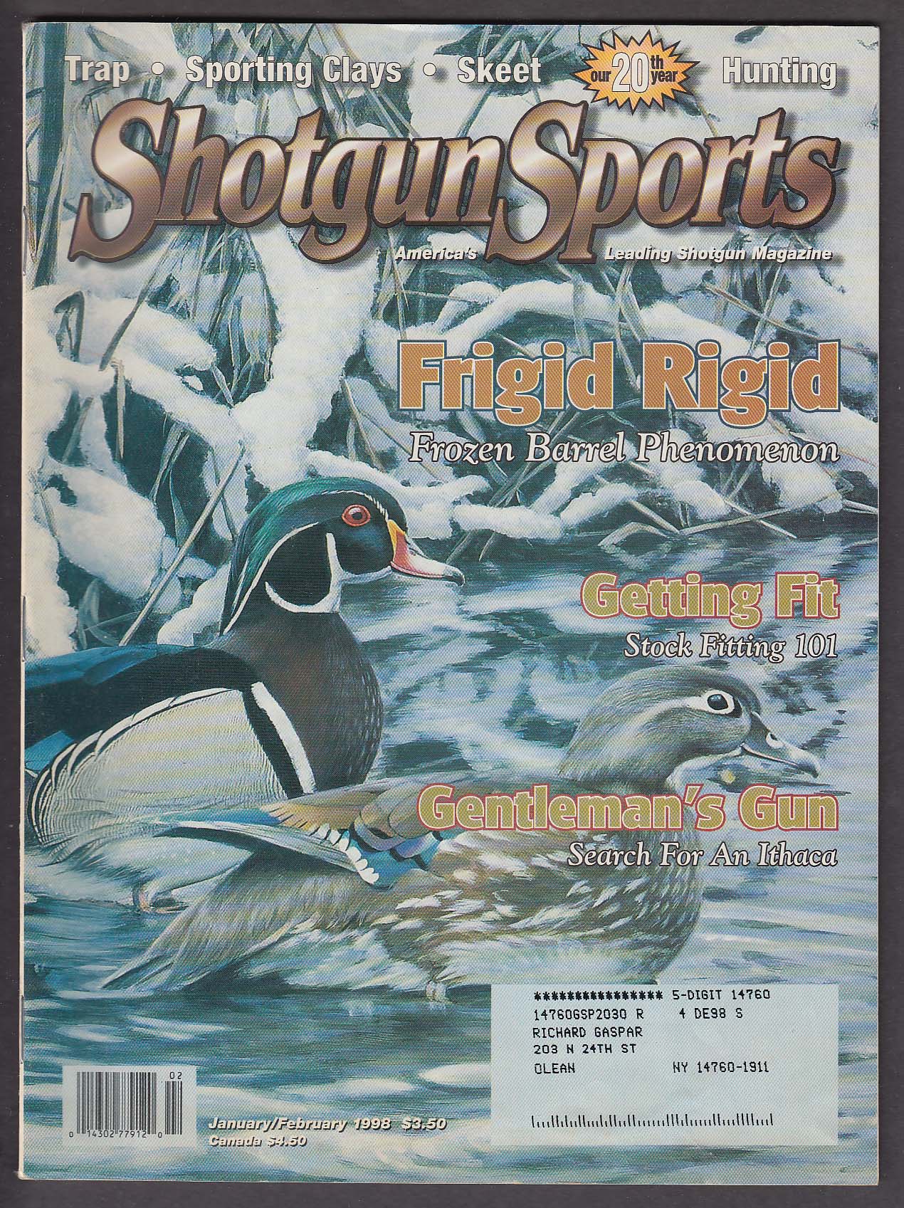 Image for SHOTGUN SPORTS Remington Express ZZ 20 Gauge Cryogenics 1-2 1998