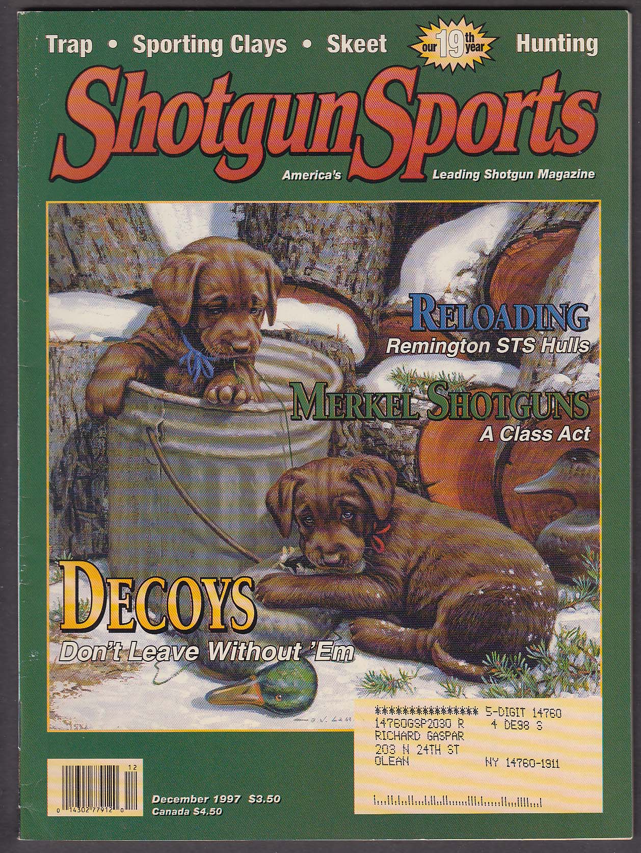 Image for SHOTGUN SPORTS Remington STS Merkel 28-Gauge + 12 1997