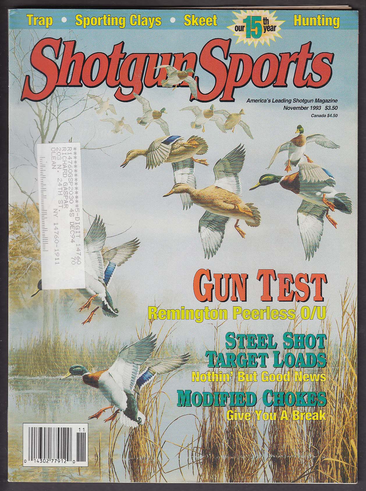 Image for SHOTGUN SPORTS 24 Gauge O/U Modified Choke Turkey Loads Gene Sears + 11 1993