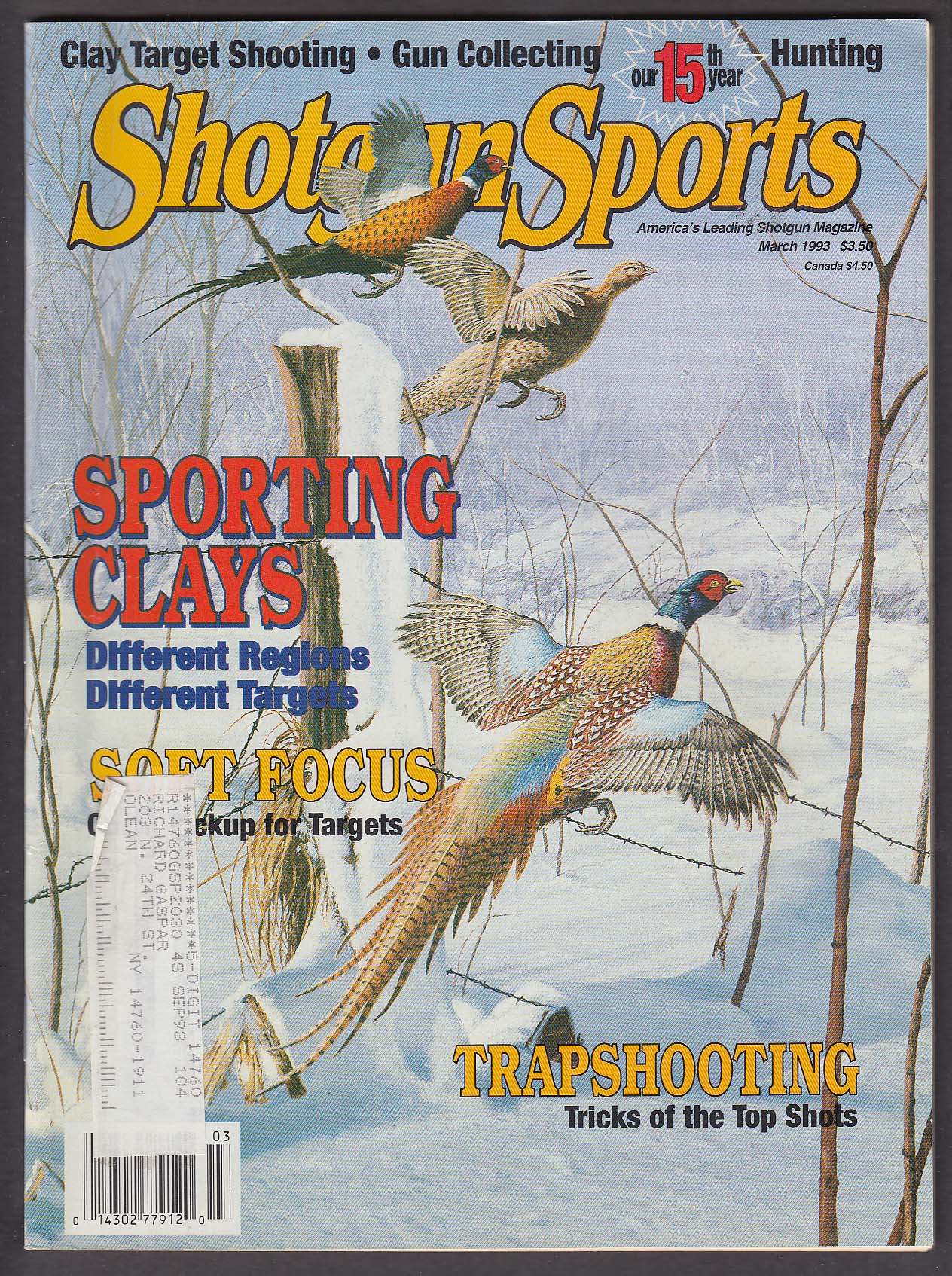 Image for SHOTGUN SPORTS Browning Auto 5 Fiocchi Steel Shot Handy Jordan & King 3 1993