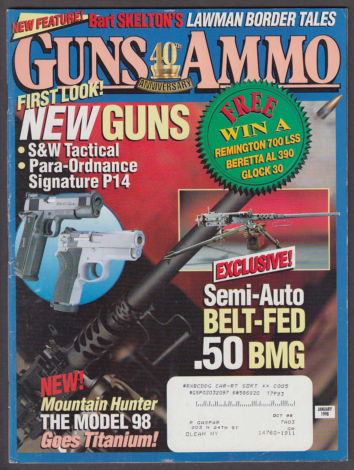 Image for GUNS & AMMO Smith & Wesson Tactical Para-Ordnance P14 Semi-Auto .50 BMG + 1 1998