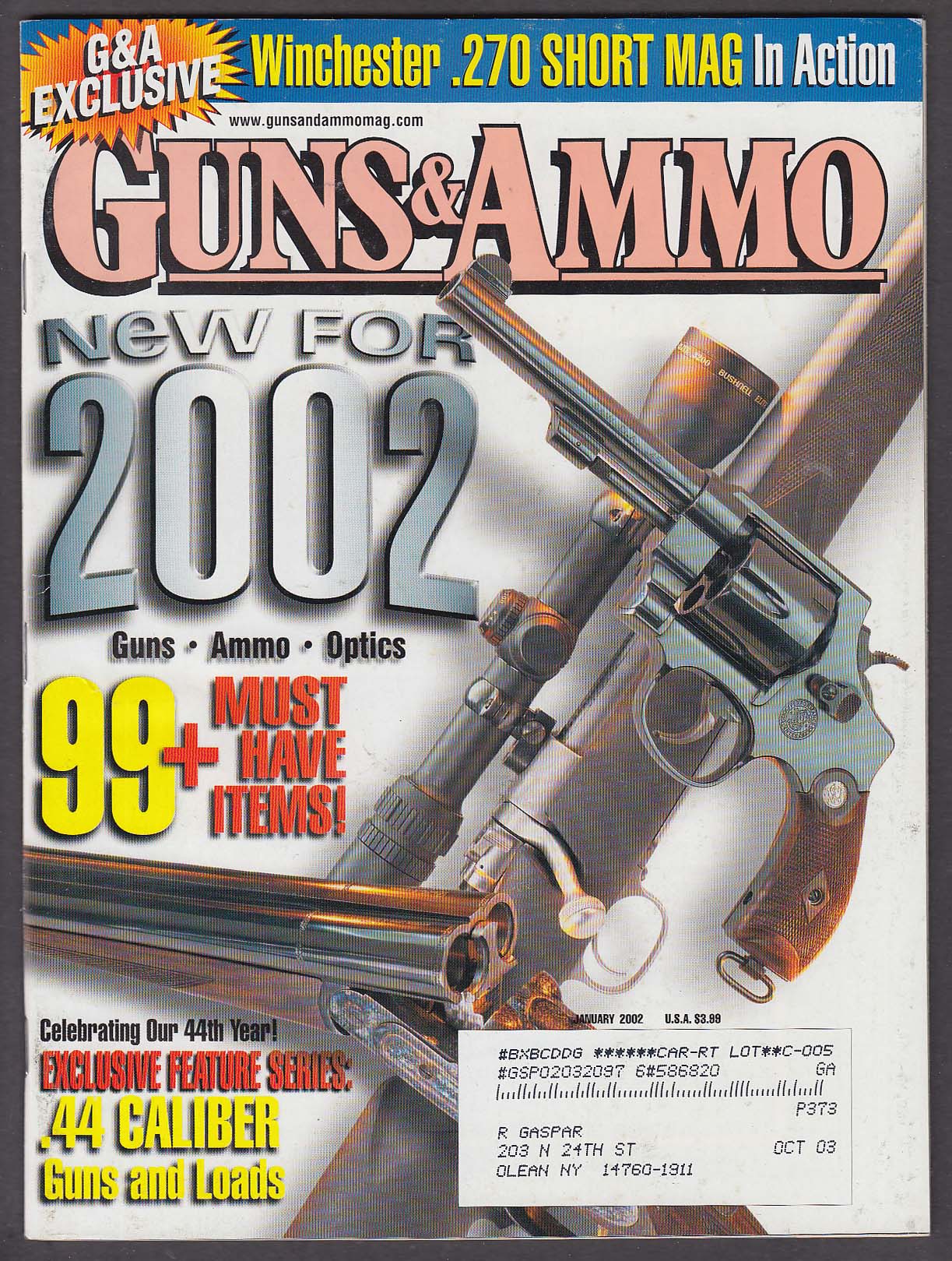 Image for GUNS & AMMO Winchester .270 Sako 75 .44 Magnum Taurus Henry Mini Bolt EAA 1 2002