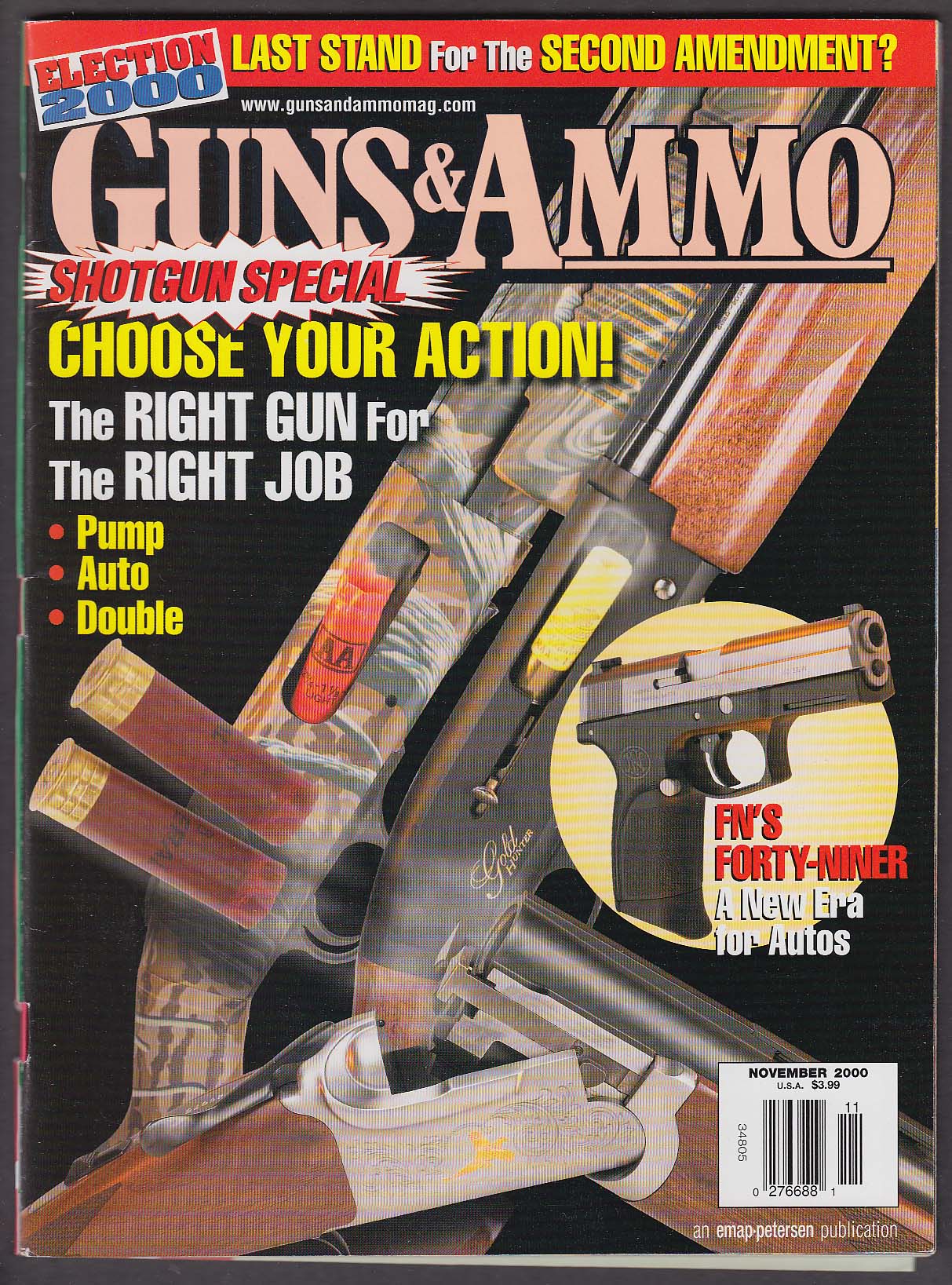 Image for GUNS & AMMO FN Forty-Nine Springfield 1903 Automag Wincehster 70 + 11 2000