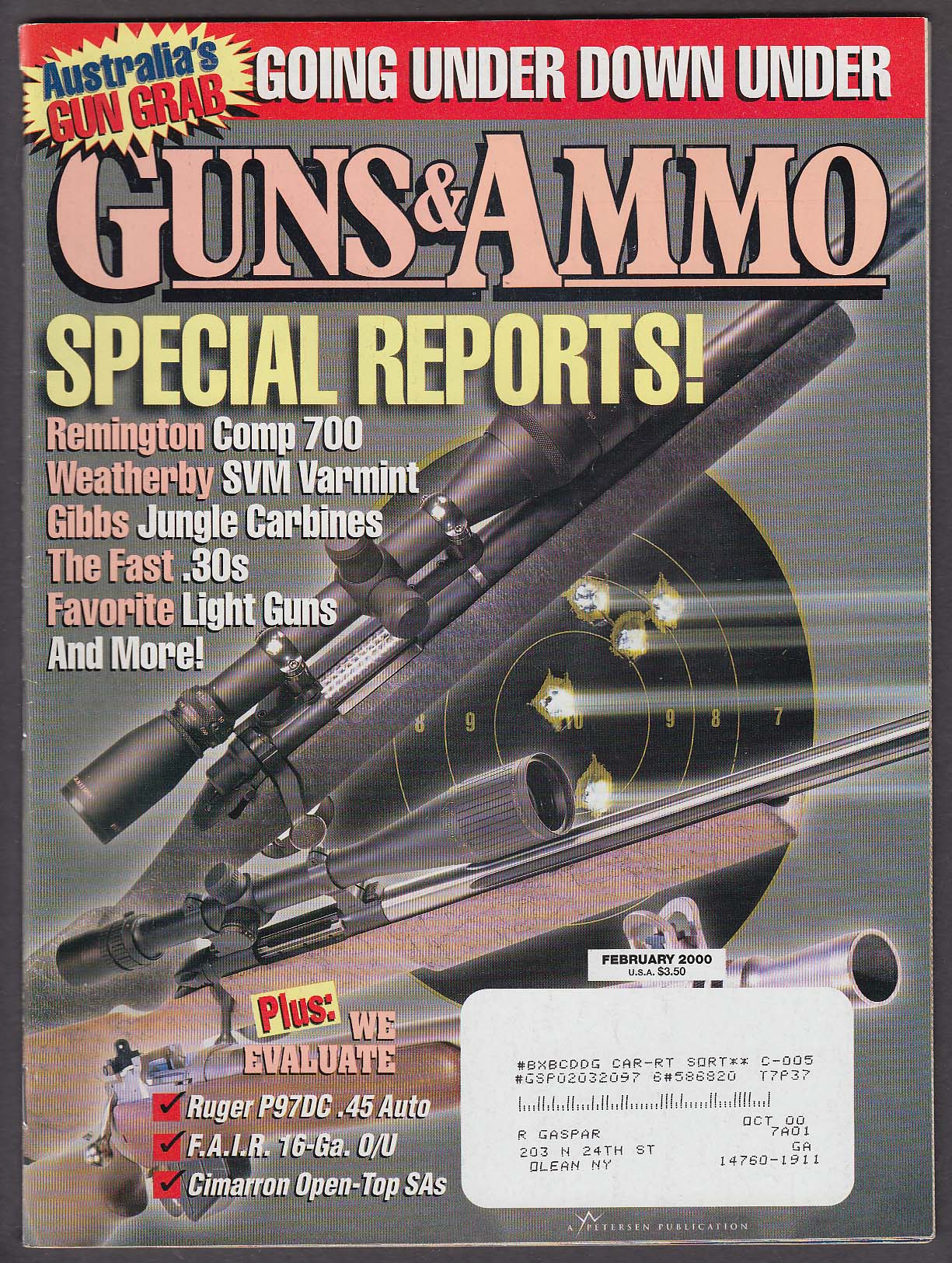 Image for GUNS & AMMO Remington 700 Weatherby Ruger P97DC + 2 2000