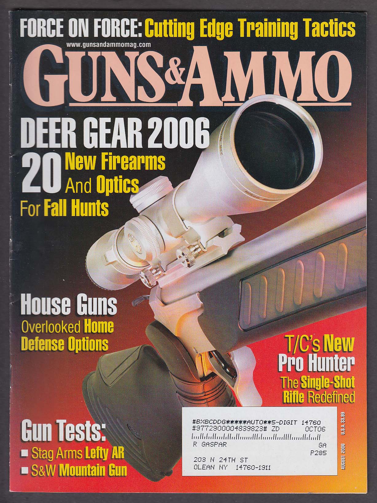 Image for GUNS & AMMO Thompson/Center Pro Hunter Stag Arms 15L S&W .45 Colt + 8 2006