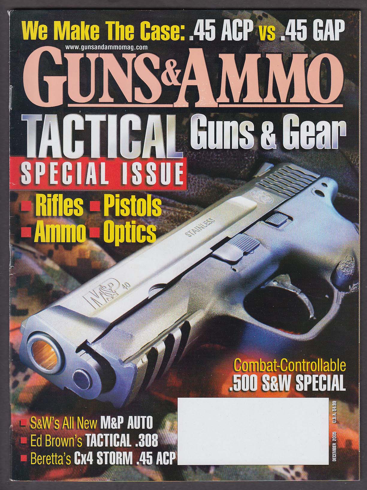 Image for GUNS & AMMO Smith & Wesson M&P .500 Beretta Cx4 Storm + 12 2005