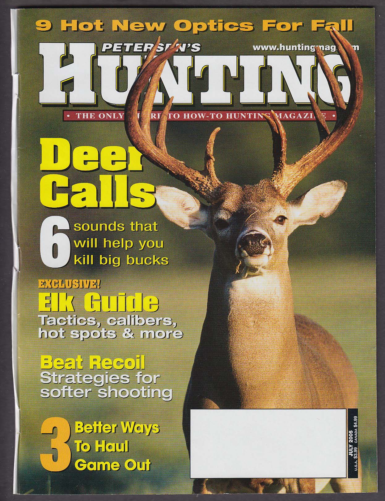 Image for PETERSEN'S HUNTING Deer Elk Zimbabwe Buffalo Arctic Caribou 7 2005