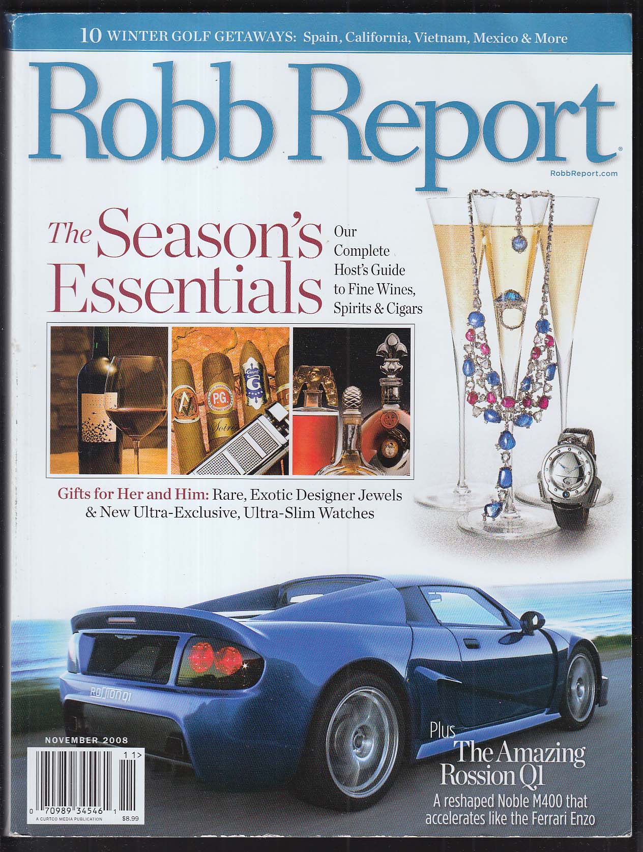 Image for ROBB REPORT Rossion Q1 Manhattan Beaux Arts Austal Yacht Outback + 11 2008