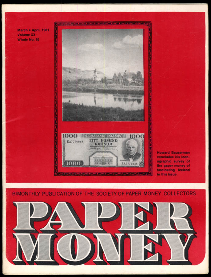 Image for PAPER MONEY 3-4 1981 3rd Charter $10 Back Design; Icelandic Iconography