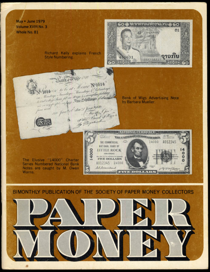 Image for PAPER MONEY 5-6 1979 14000 Series National Notes; IL Nationals; MO Obsoletes