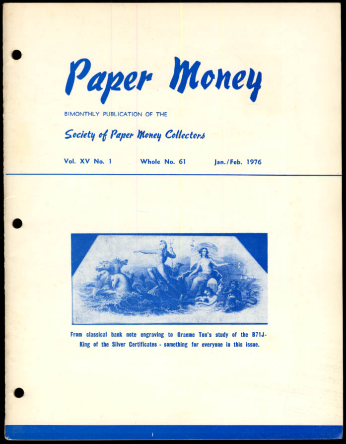 Image for PAPER MONEY 1-2 1976 Asher Brown Durand; B71J Silver Certificates