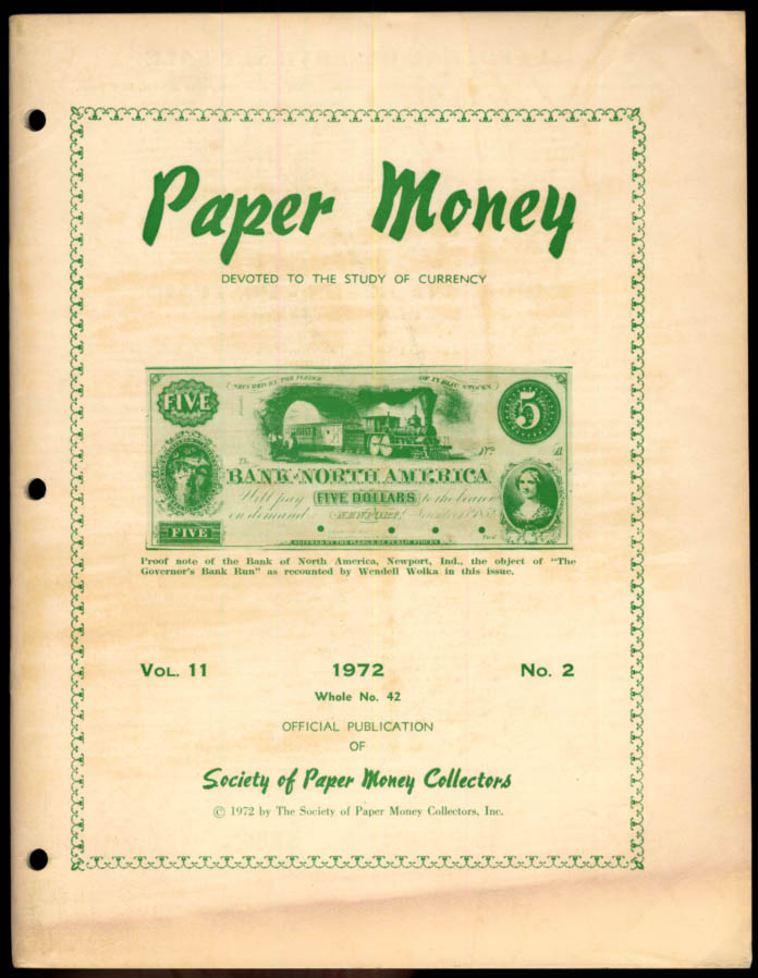 Image for PAPER MONEY 2Q 1972 1899 Certificates; Fractionals; Chelan-Townsend