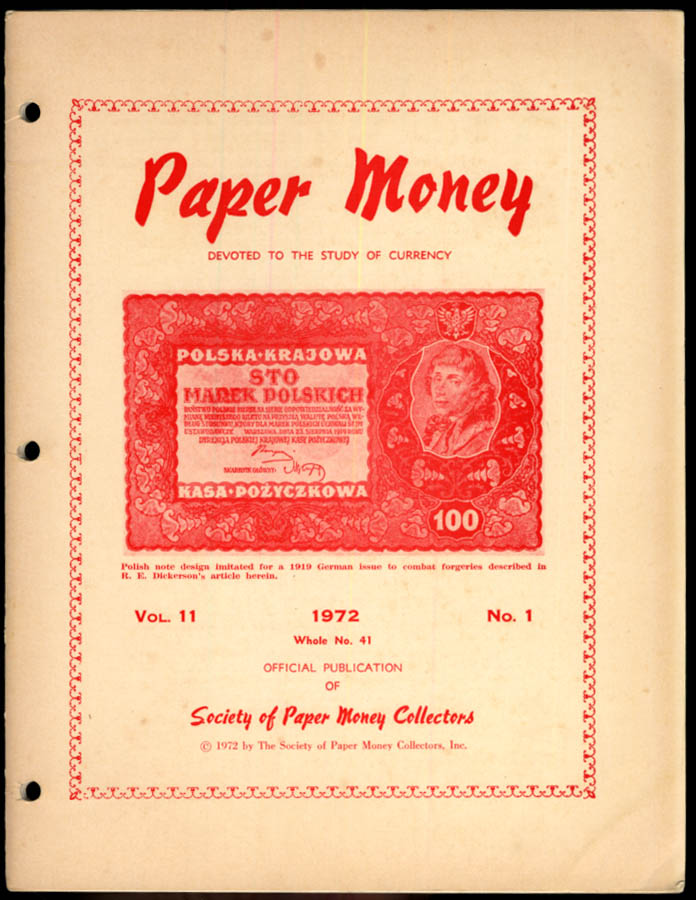 Image for PAPER MONEY Q1 1972 1914 White-Mellon Reserve Notes; 1812 NYC Scrip