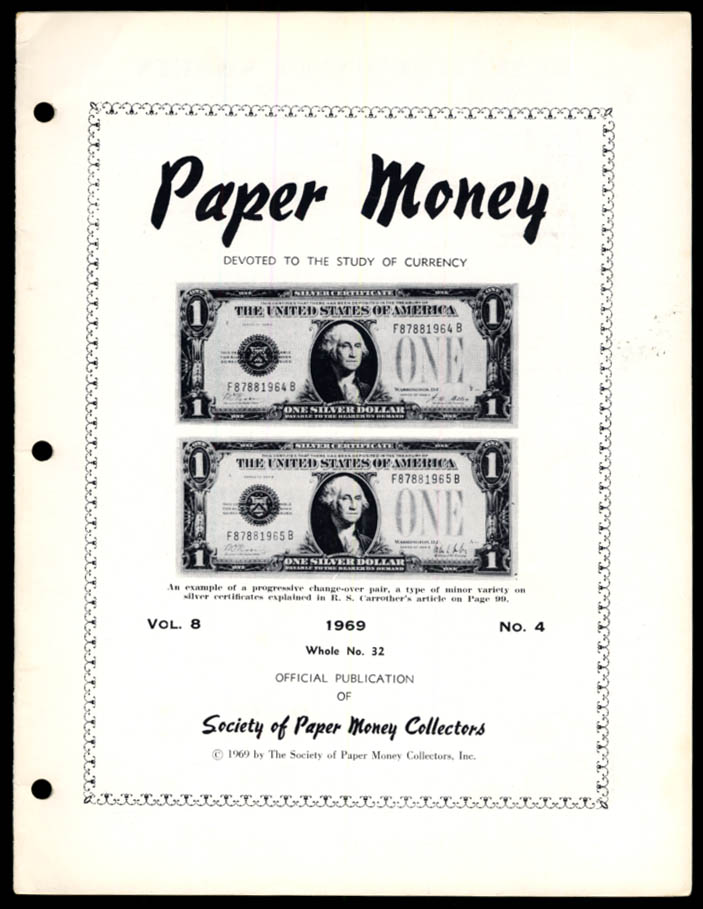 Image for PAPER MONEY 4Q 1969 Confederate RR Notes; Doylestown Bank; Rare Signatures