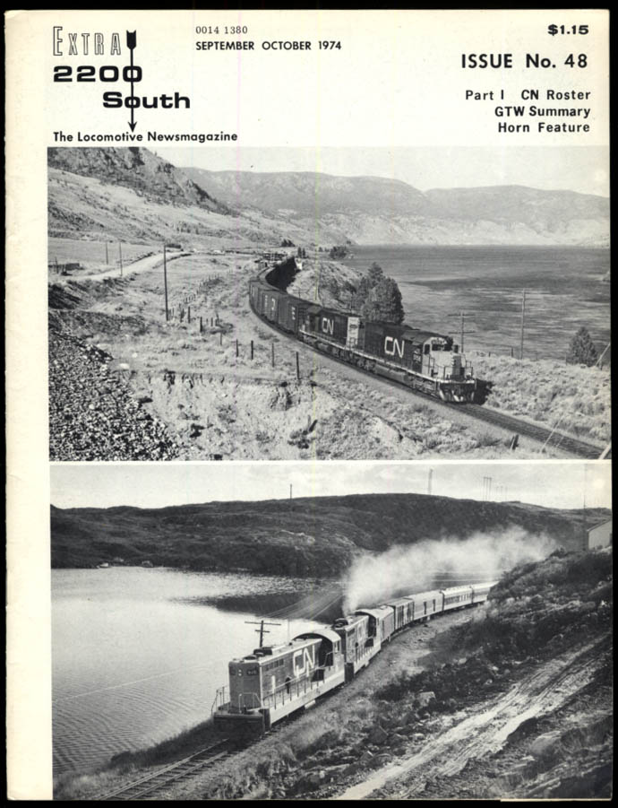 Image for EXTRA 2200 SOUTH 9-10 1974 Canadian National Roster; GTW Summary