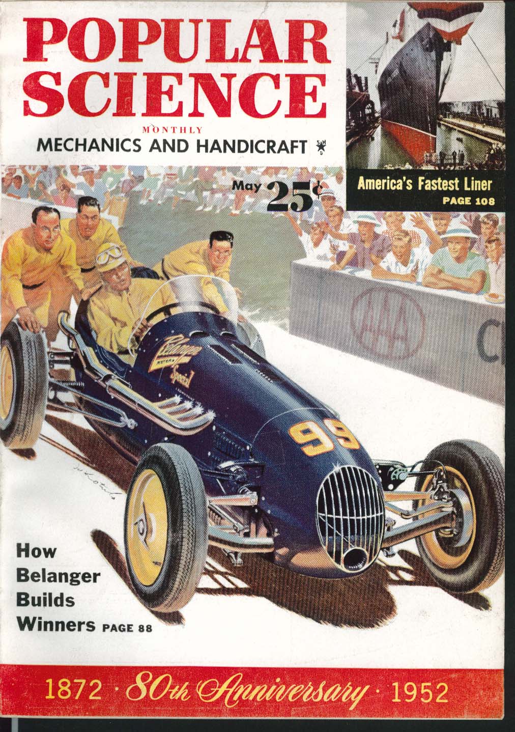 Image for POPULAR SCIENCE Soapbox Racers Kaiser road test Electrical Outlet ++ 5 1952