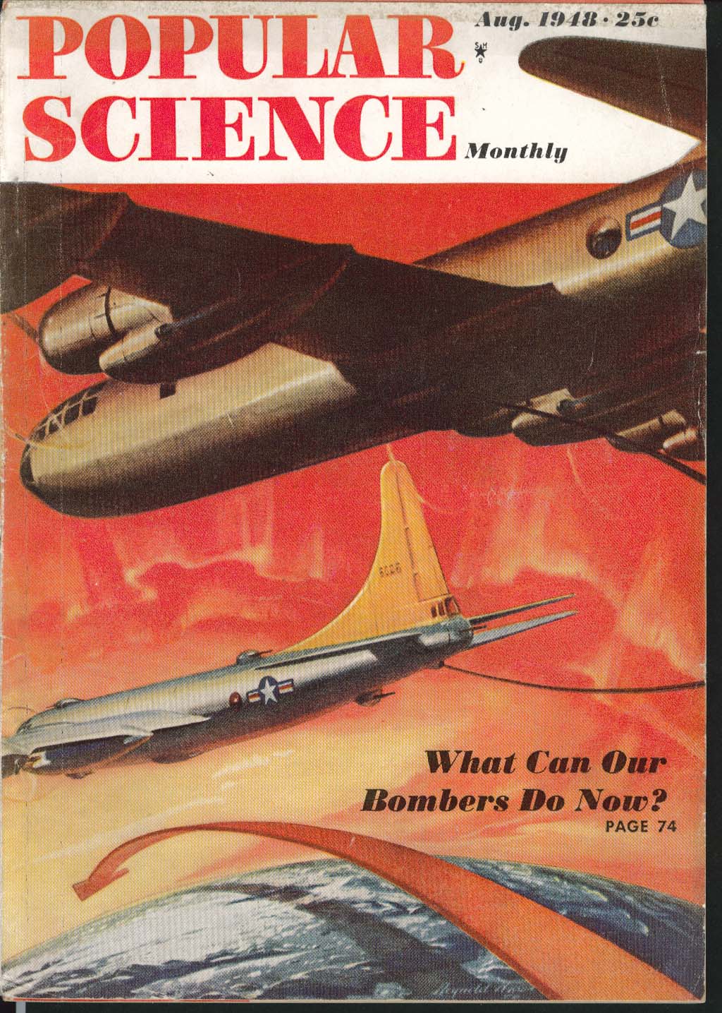 Image for POPULAR SCIENCE Midgets Rescue Jumpers Machine Weaving Model Garage ++ 8 1948