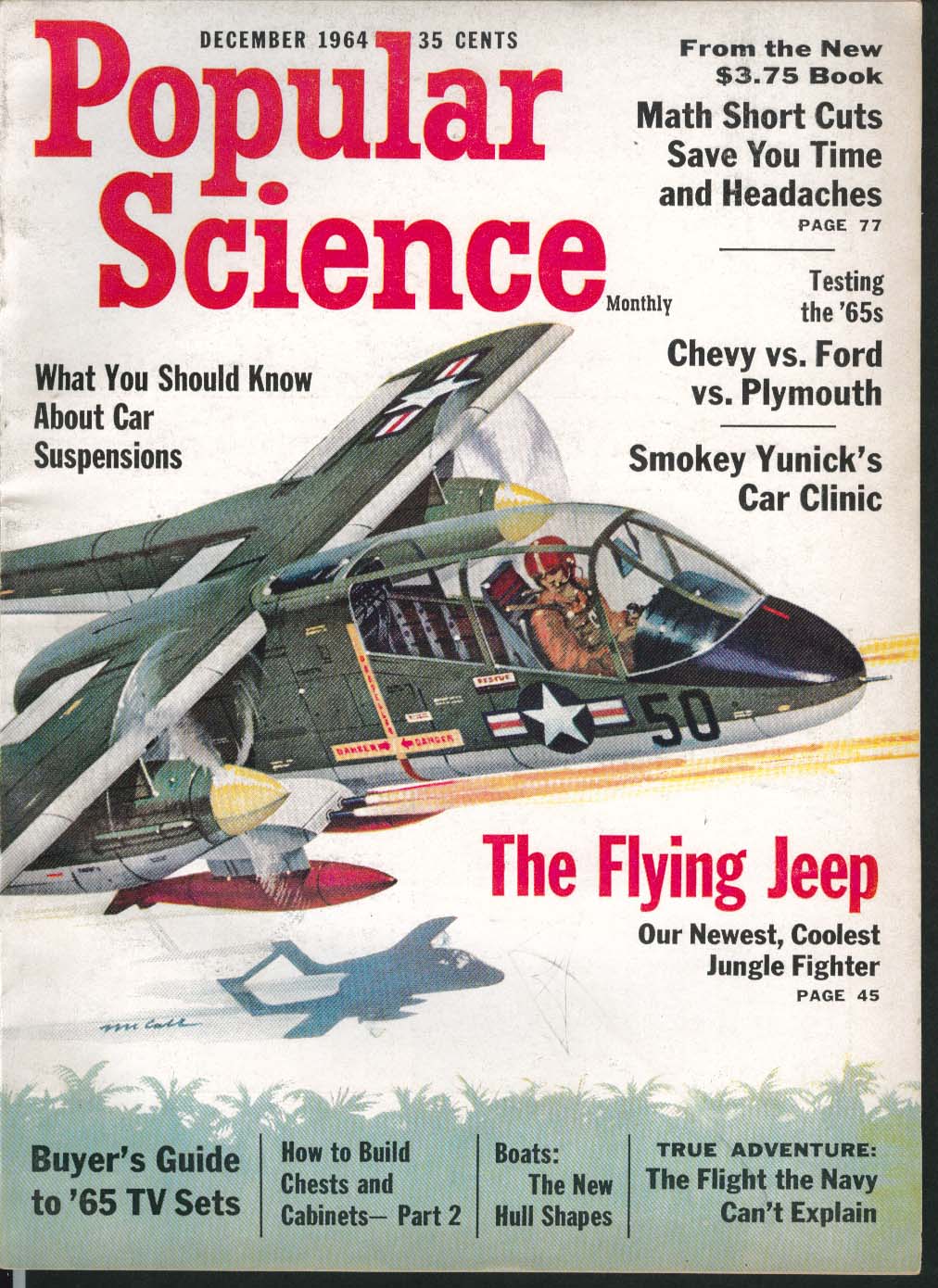Image for POPULAR SCIENCE Chevy Ford Plymouth Smokey Yunick ++ 12 1964