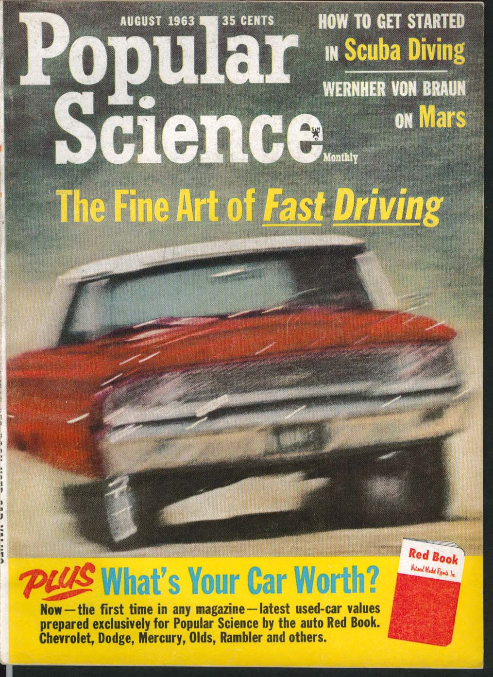 Image for POPULAR SCIENCE Chevrolet Dodge Mercury Rambler Scuba Wernher von Braun + 8 1963