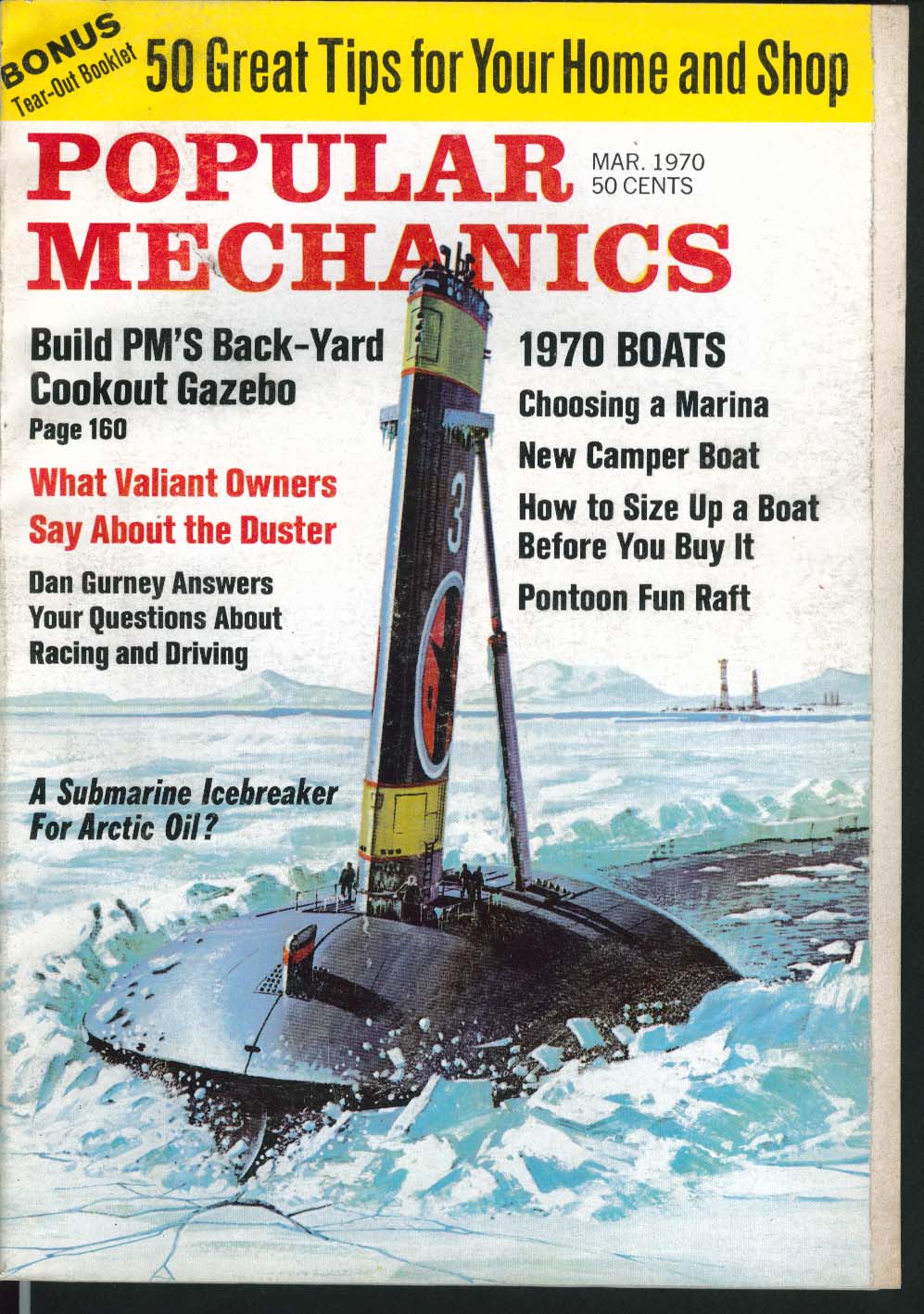 Image for POPULAR MECHANICS Plymouth Valiant Duster Dan Gurney Submarines ++ 3 1970