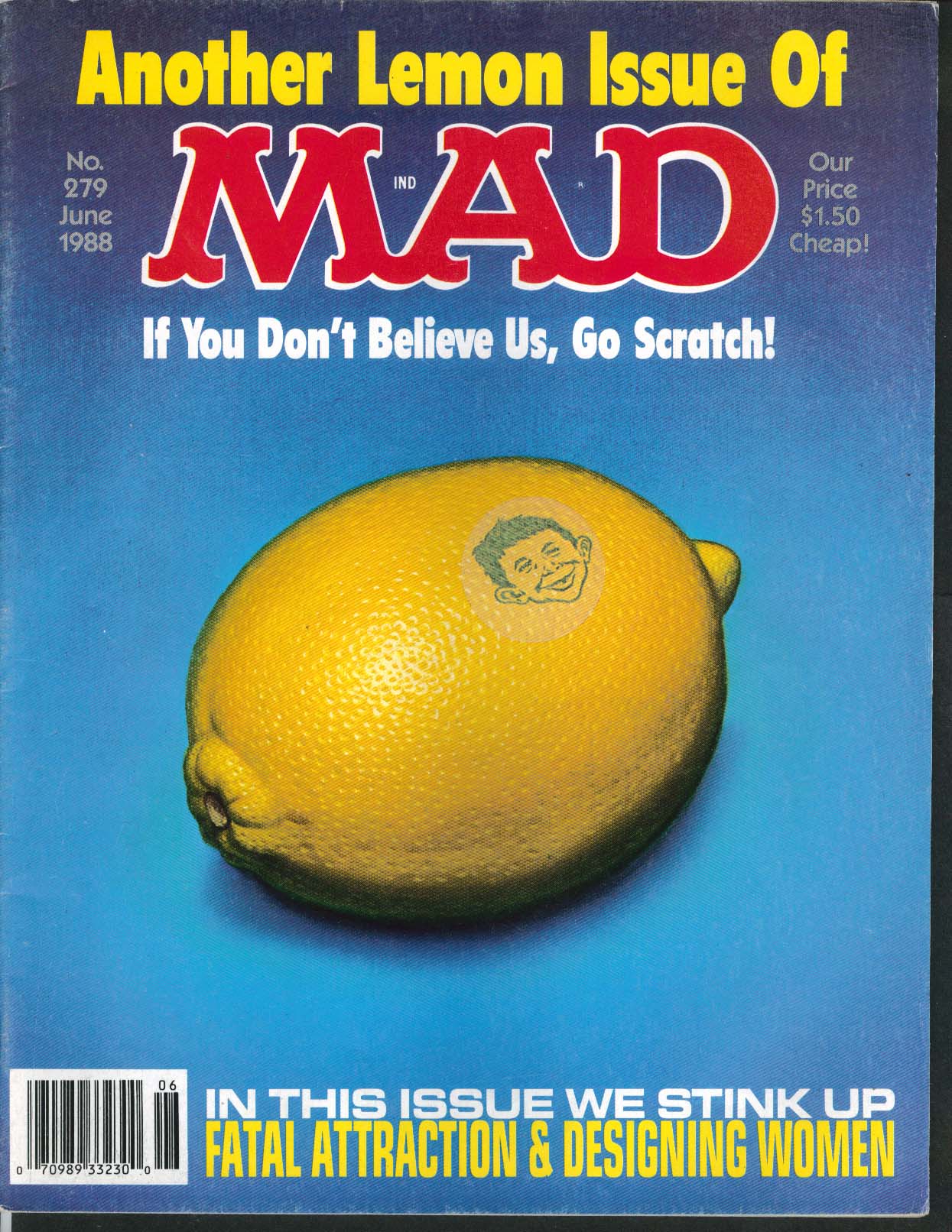 Image for MAD #279 Fatal Attraction Al Jaffee Sergio Aragones ++ 6 1988
