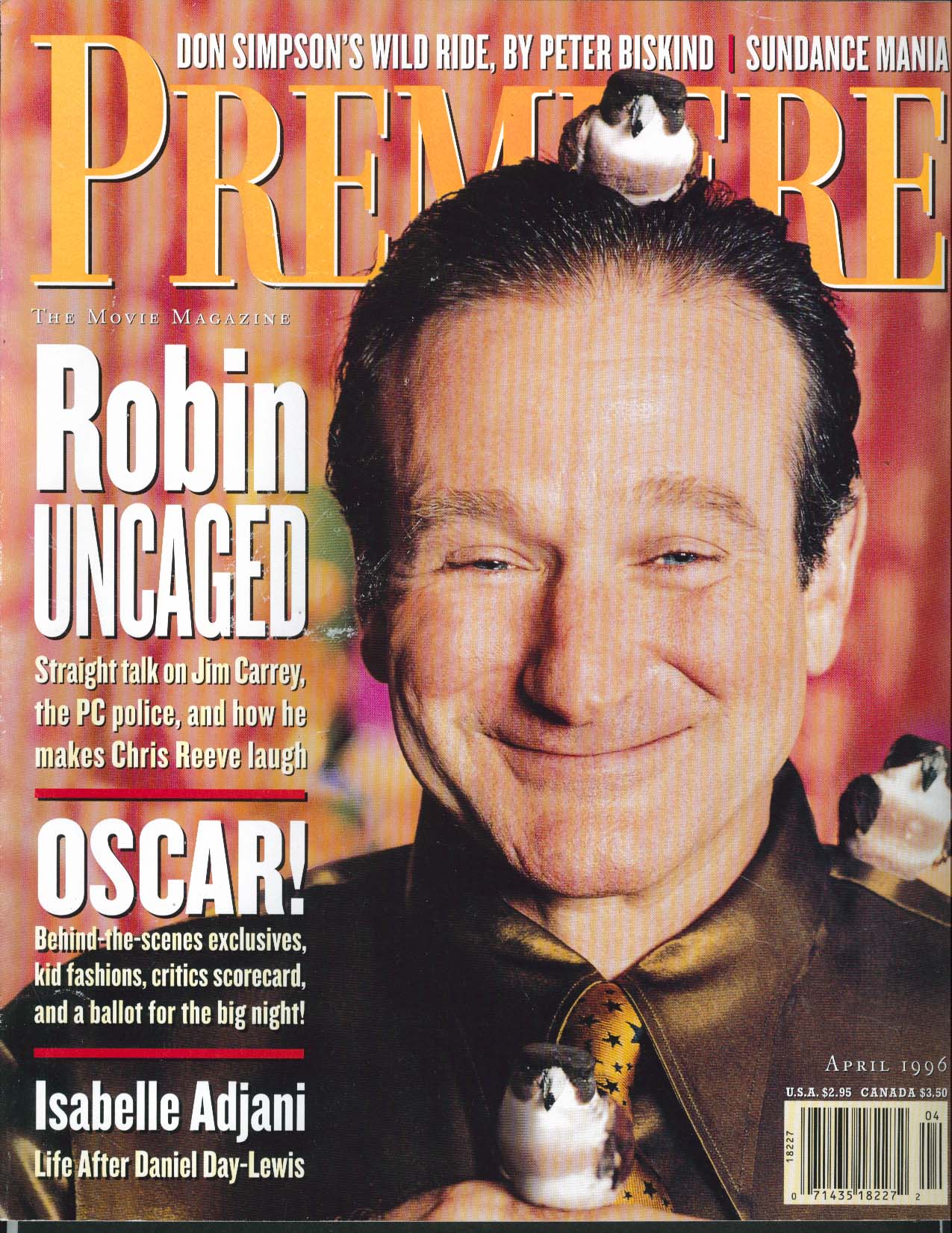 Image for PREMIERE Robin Williams Don Simpson Peter Biskind Liv Tyler Jim Carrey ++ 4 1996