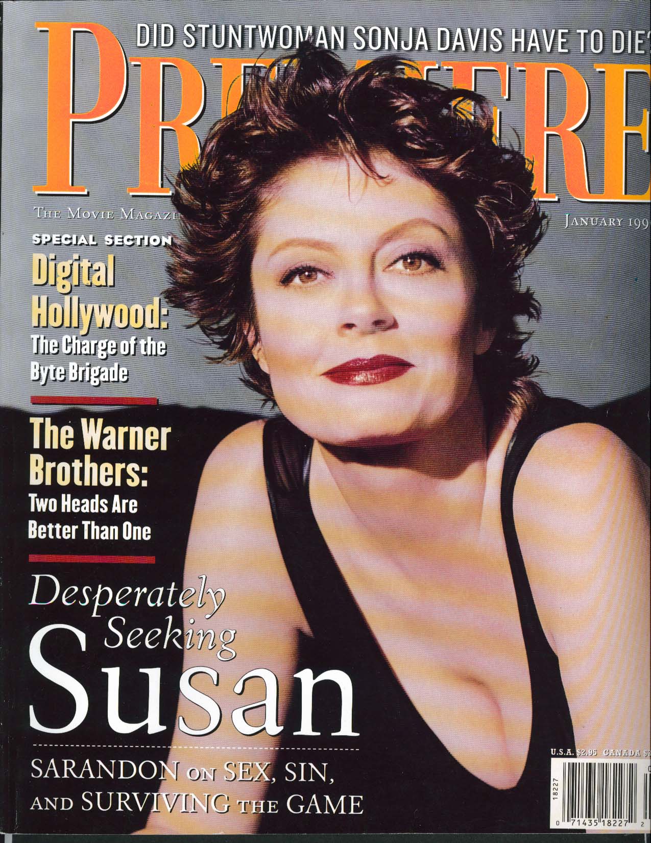 Image for PREMIERE Susan Sarandon Sonja Davis Oliver Stone Jonathan Taylor Thomas + 1 1996