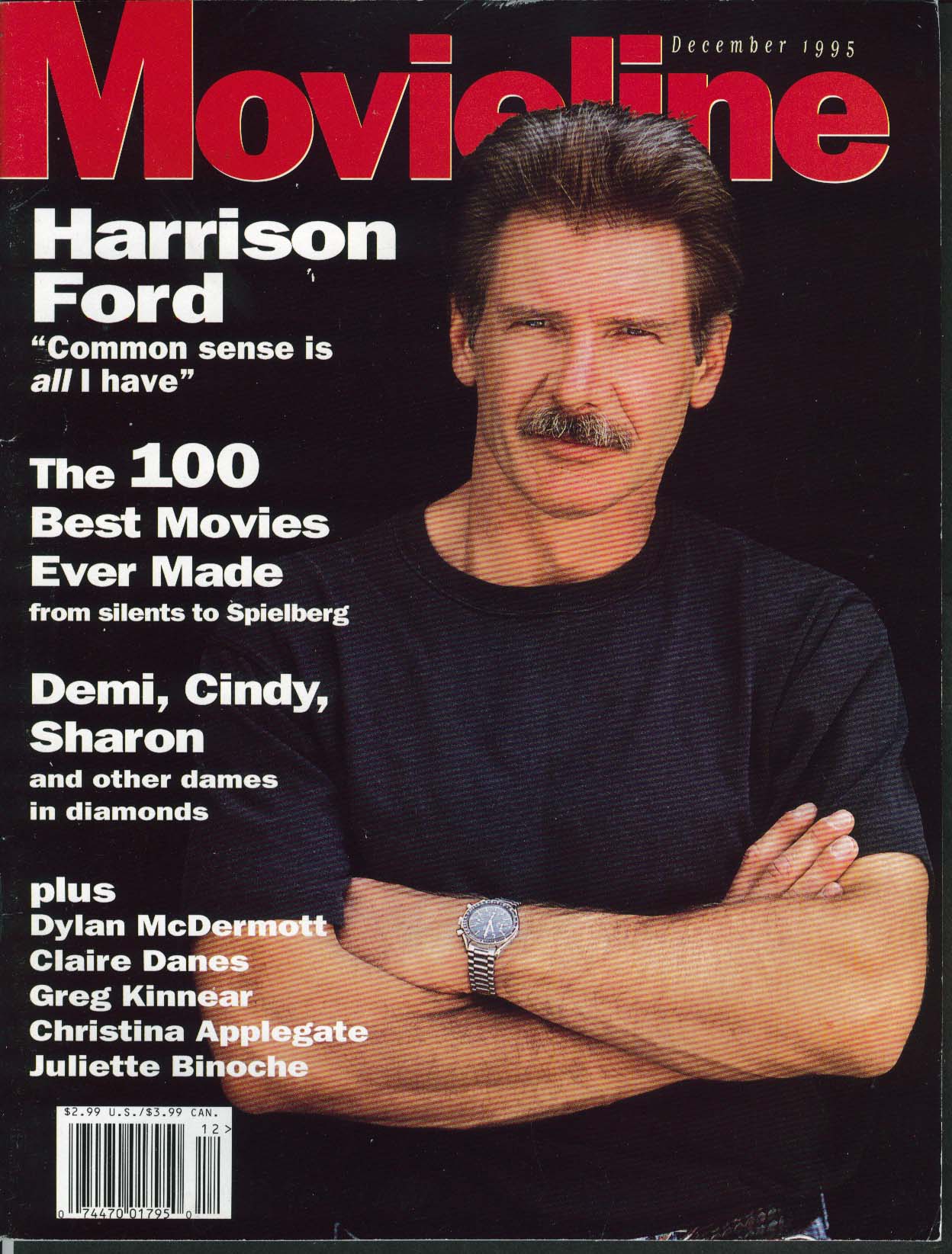 Image for MOVIELINE Harrison Ford Demi Moore Greg Kinnear Sharon Stone ++ 12 1995