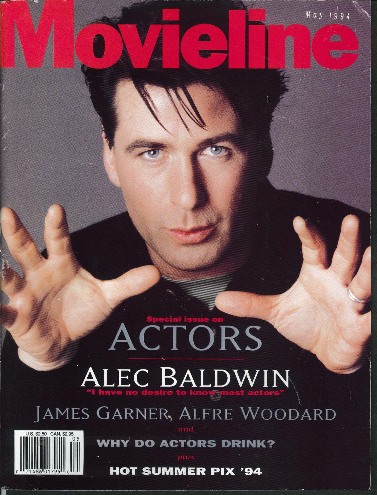 Image for MOVIELINE Alec Baldwin James Garner Alfre Woodard Edward Furlong ++ 5 1994